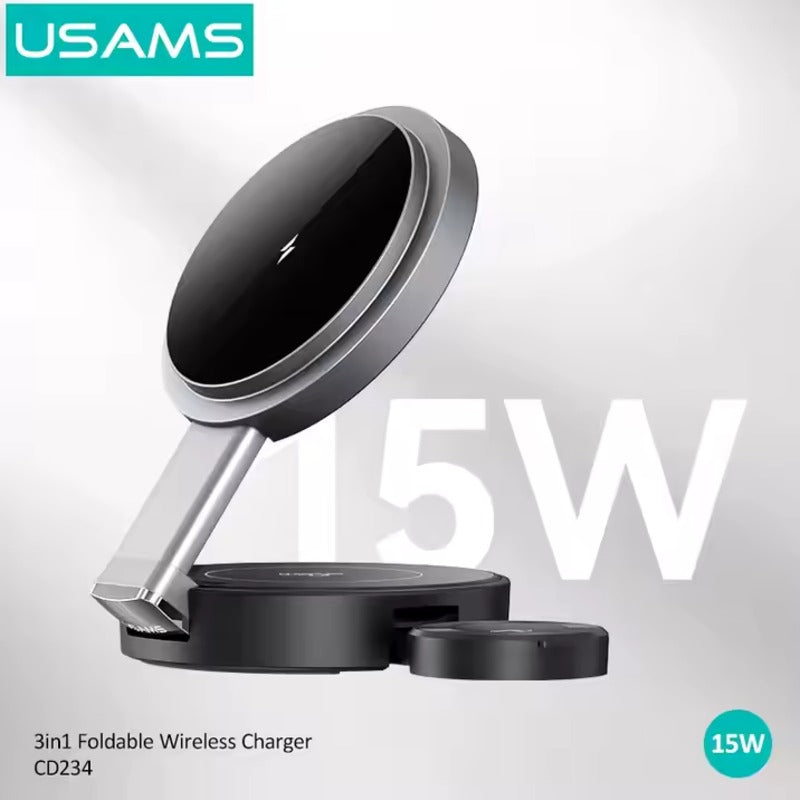 Million Cases USAMS Multi-Functional Foldable MagSafe Wireless Charger - view 5