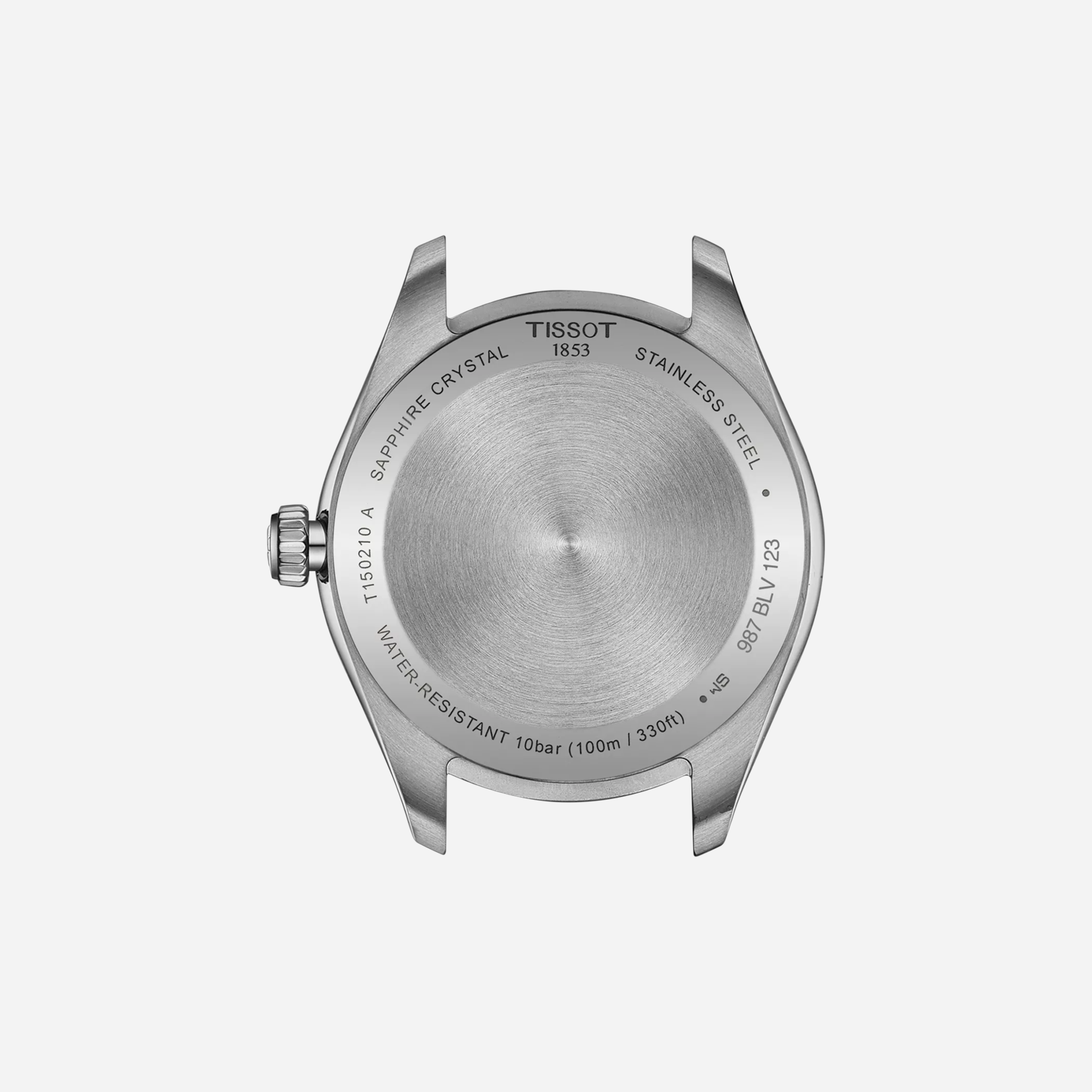 Tissot PR 100 Silver Dial 34mm Grey Bracelet Quartz Watch with Butterfly Clasp - view 2