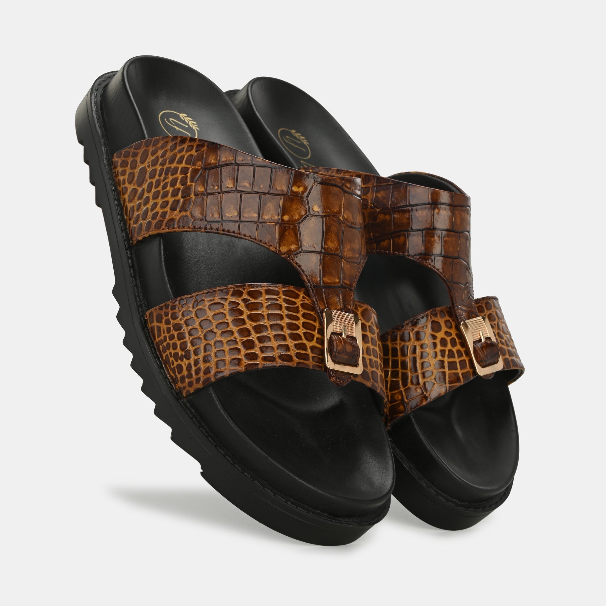 Tan Arba Slippers By Lafattio - view 4