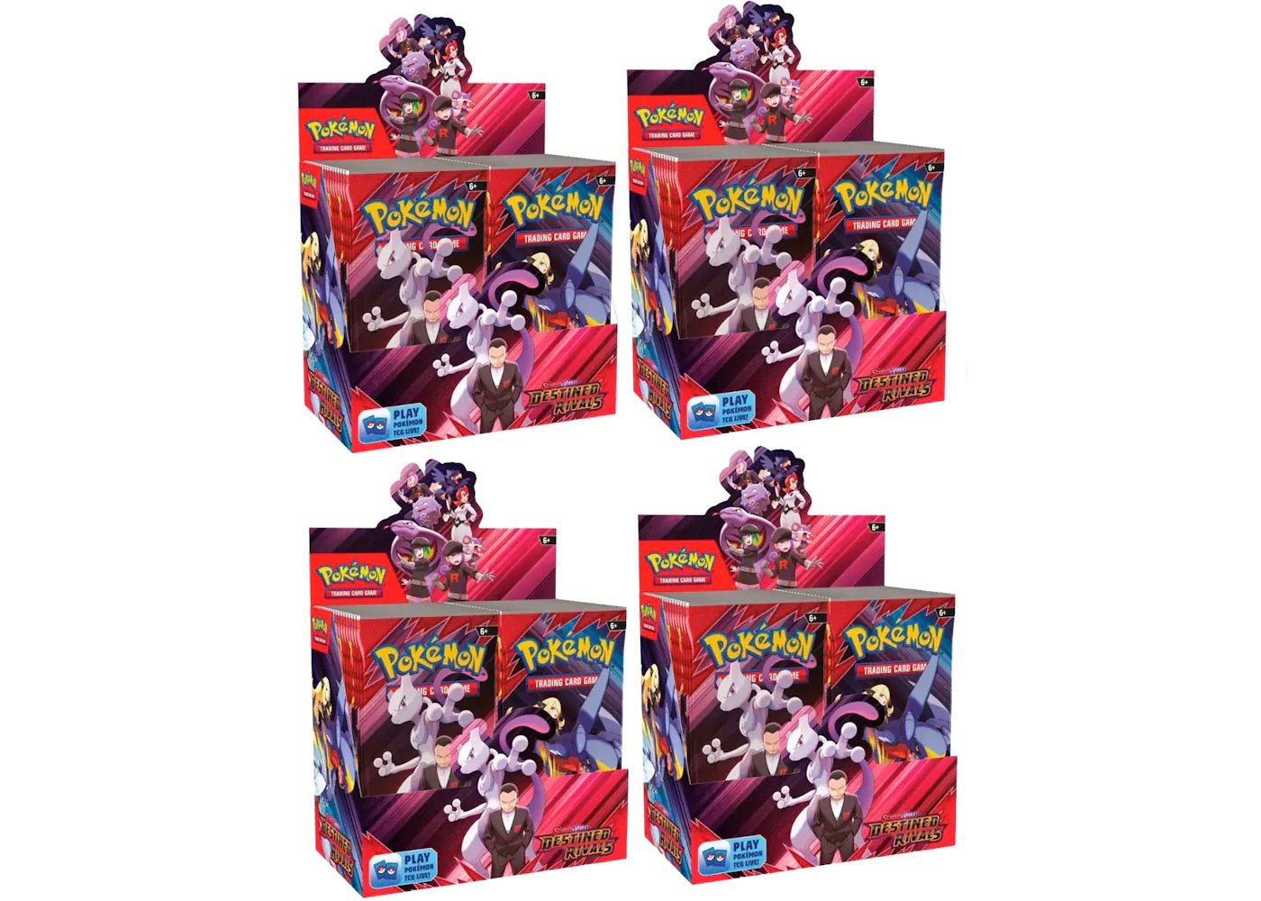 Scarlet violet destined – 2025 Pokémon Scarlet & Violet Destined Rivals Booster Box 4x Lot
