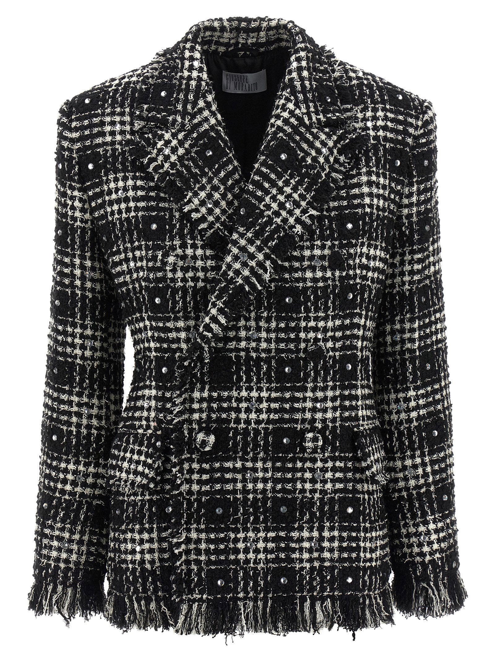 Giuseppe Di Morabito Tweed And Rhinestone Blazer
