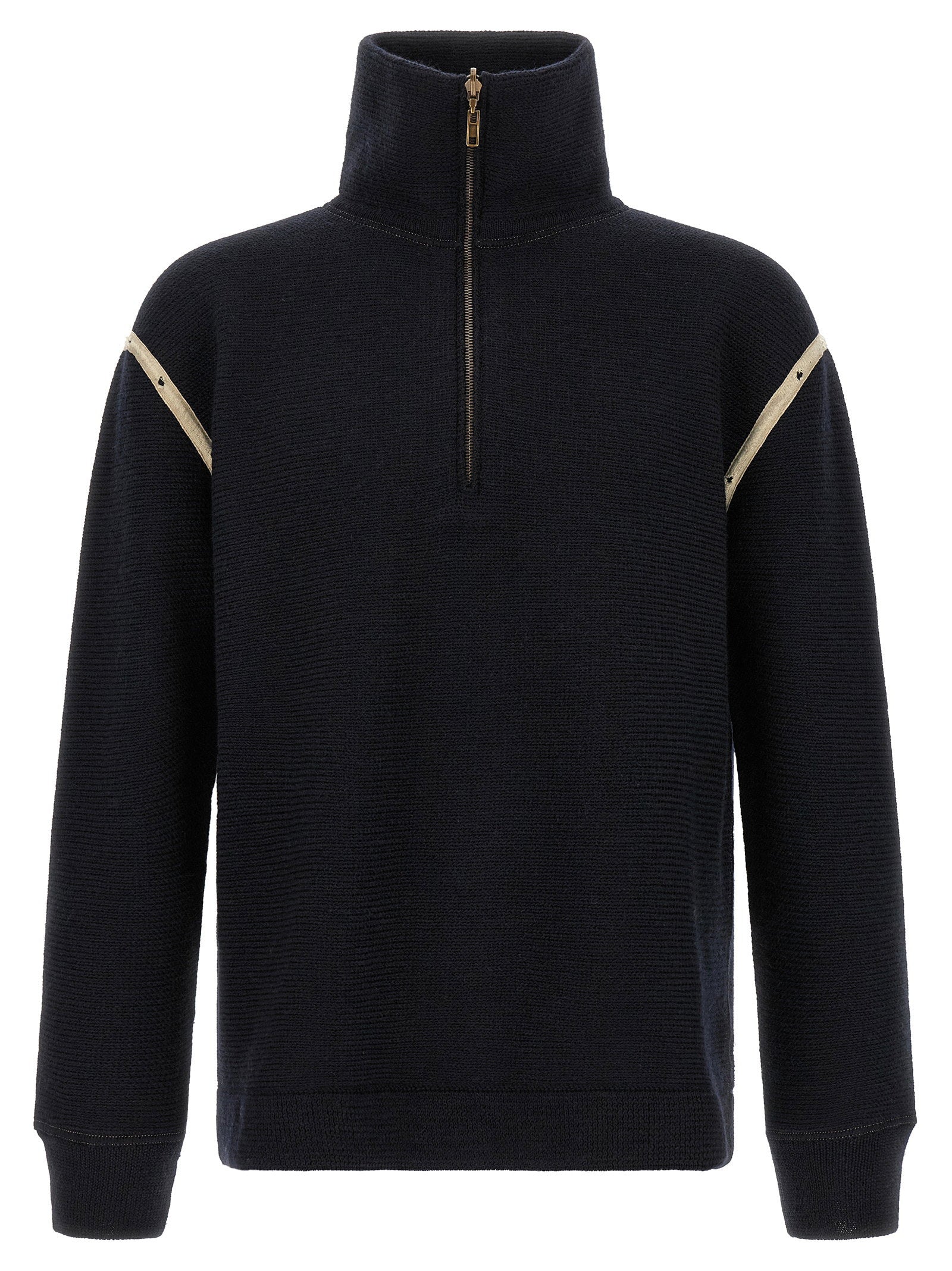 Maison Margiela Denim Patch Sweater – 100% wool