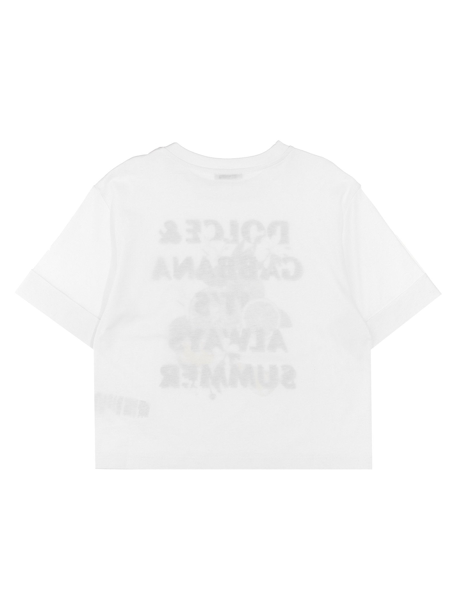 Dolce & Gabbana Glitter Print T-shirt – 100% cotton - view 2