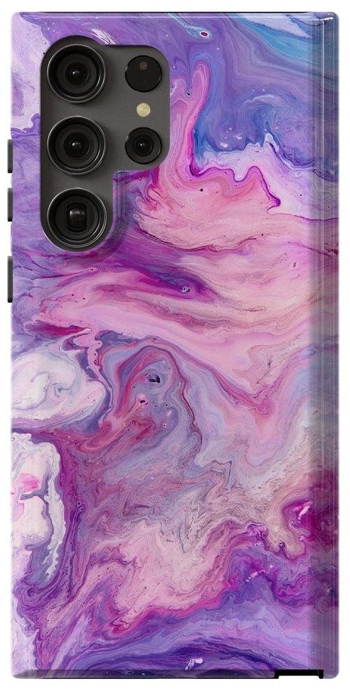 Casetry Tie Dying Over You | Purple Marble Samsung Case