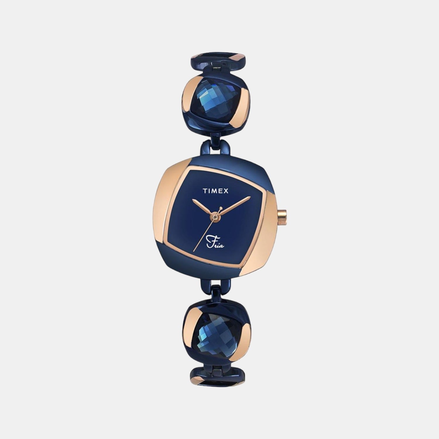 Timex Fria Women Quartz Blue Dial Analog Stainless Steel Watch TWEL15005