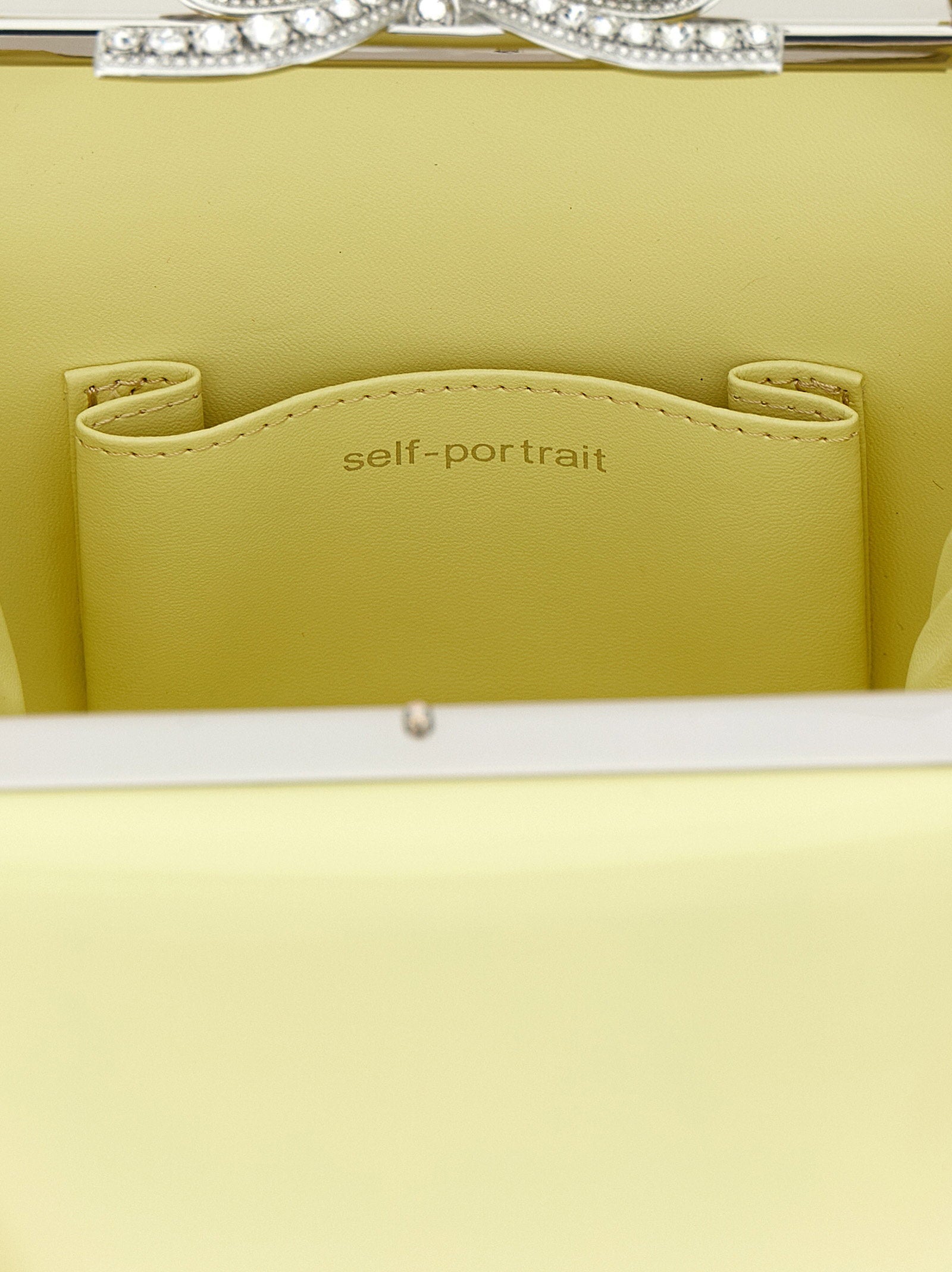 Self-Portrait Yellow Leather Bag Handbag – 100% leather - view 4