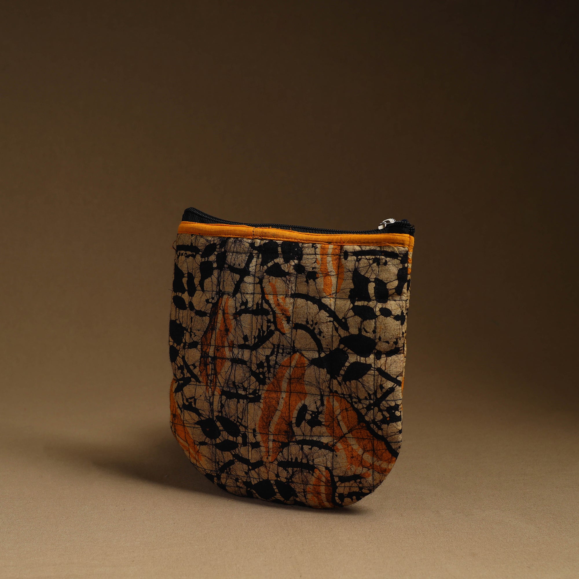 NOORI BAZAR Brown - Handmade Quilted Cotton Utility Pouch 15 - view 2