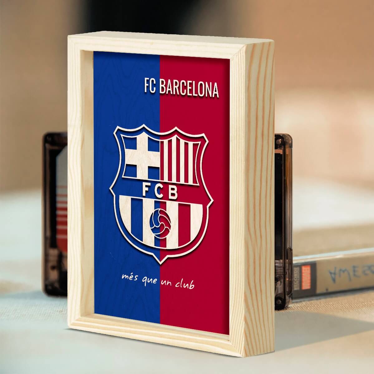 Bigsmall_cc FC Barcelona Wooden Wall Art - view 6