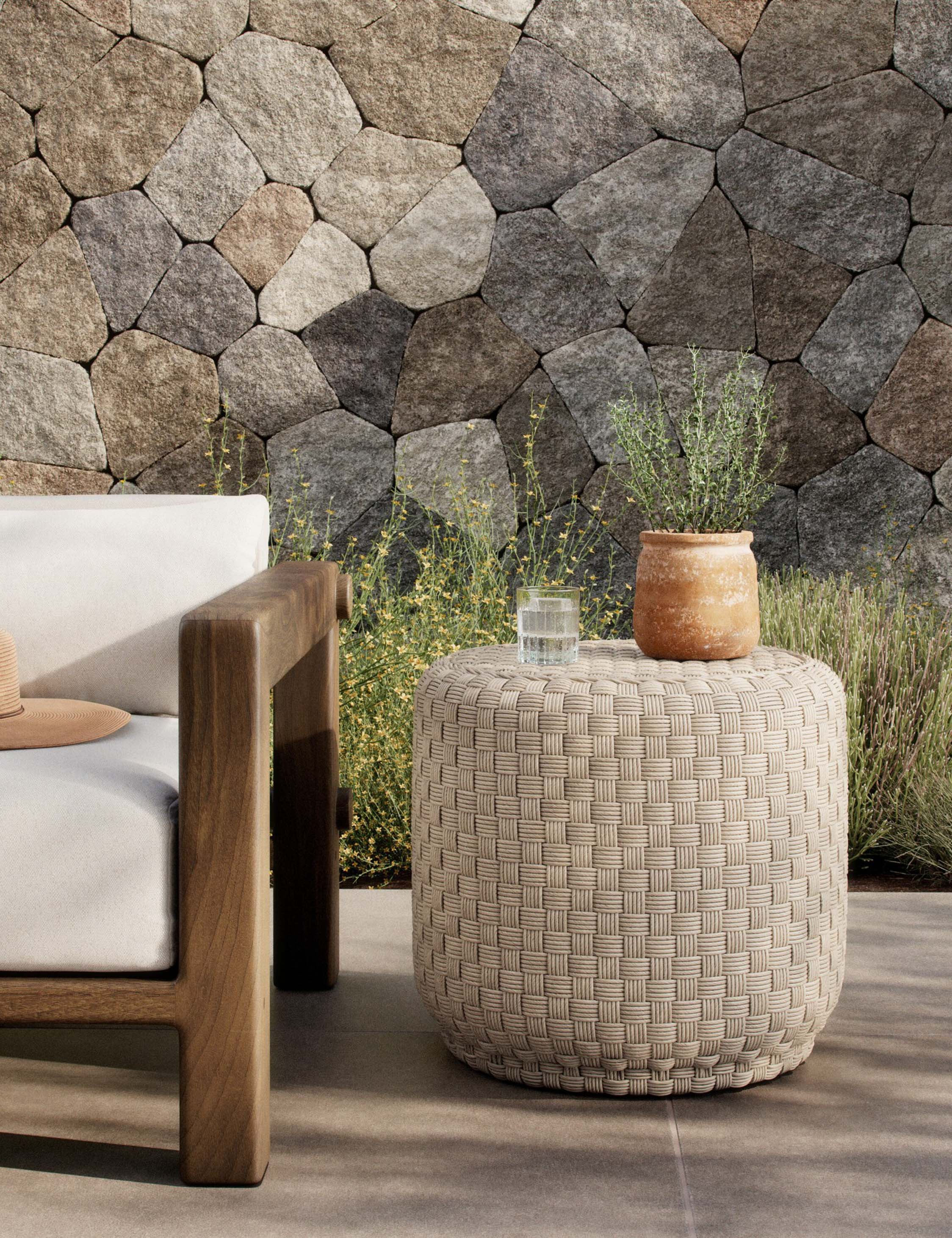 Lulu and Georgia Venetia Indoor / Outdoor Round Side Table by Amber Lewis x Four Hands - view 10