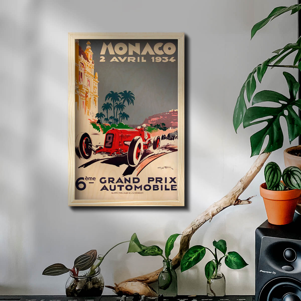 Bigsmall_cc Monaco Grand Prix Wooden Wall Art - view 6