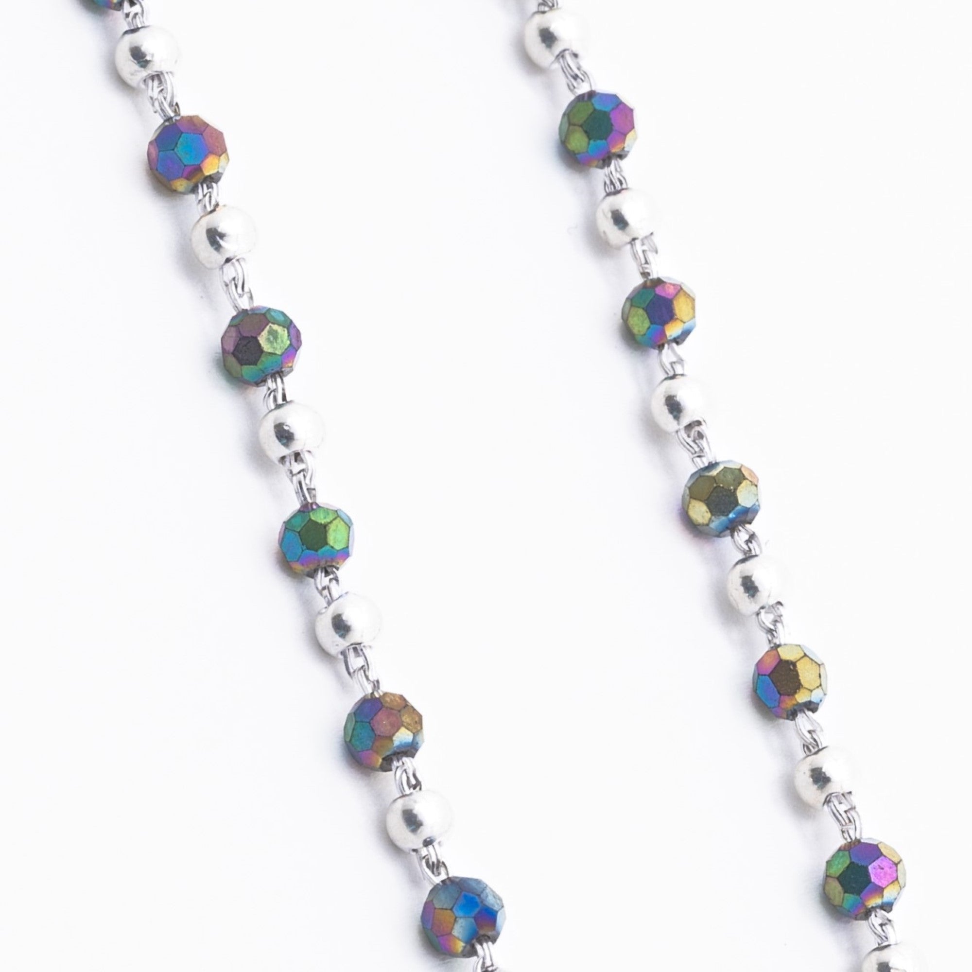 Prinjal Jewellers Original Multicolor Silver Beads Nazariya for Kids