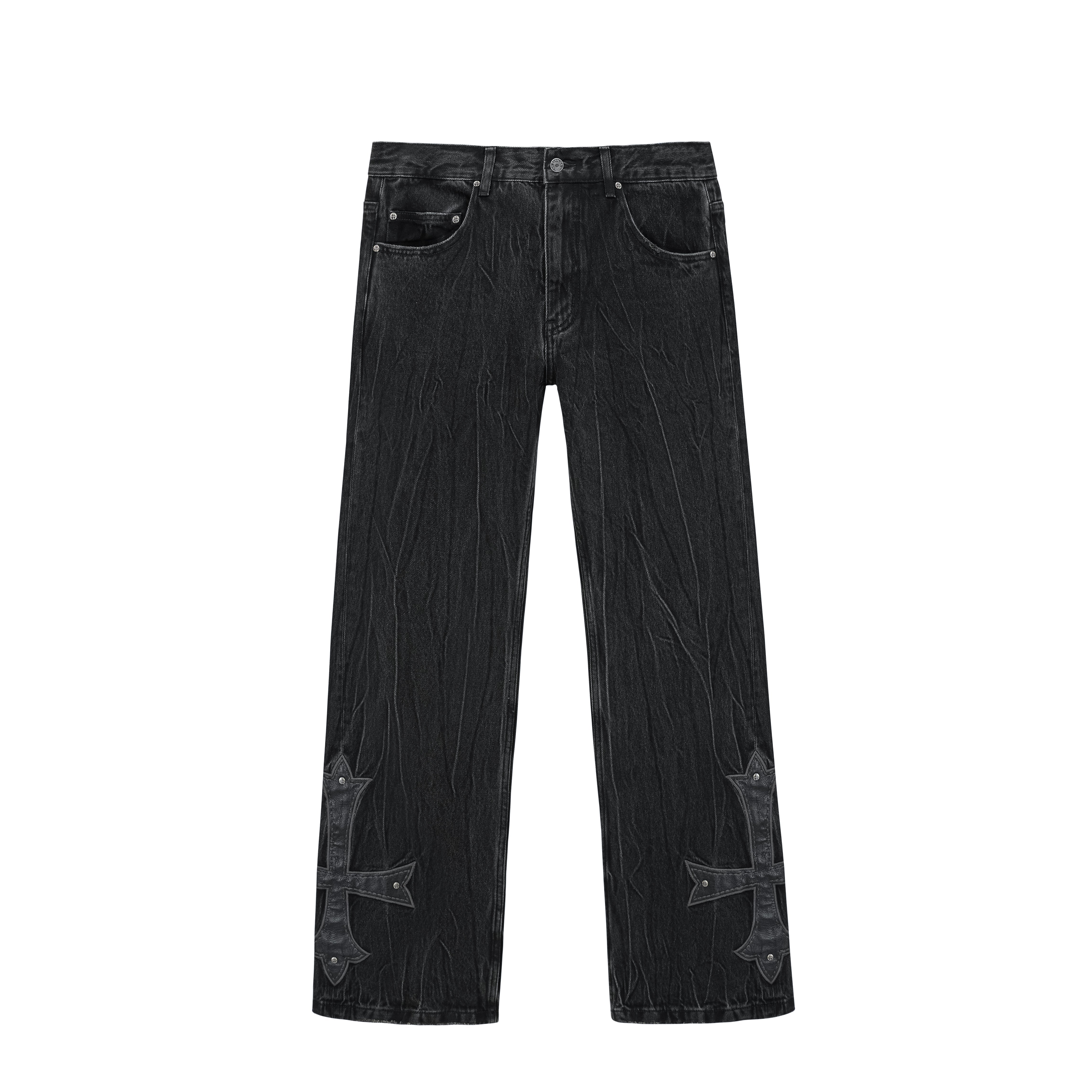 Supplier Studs Cross Denim Jeans