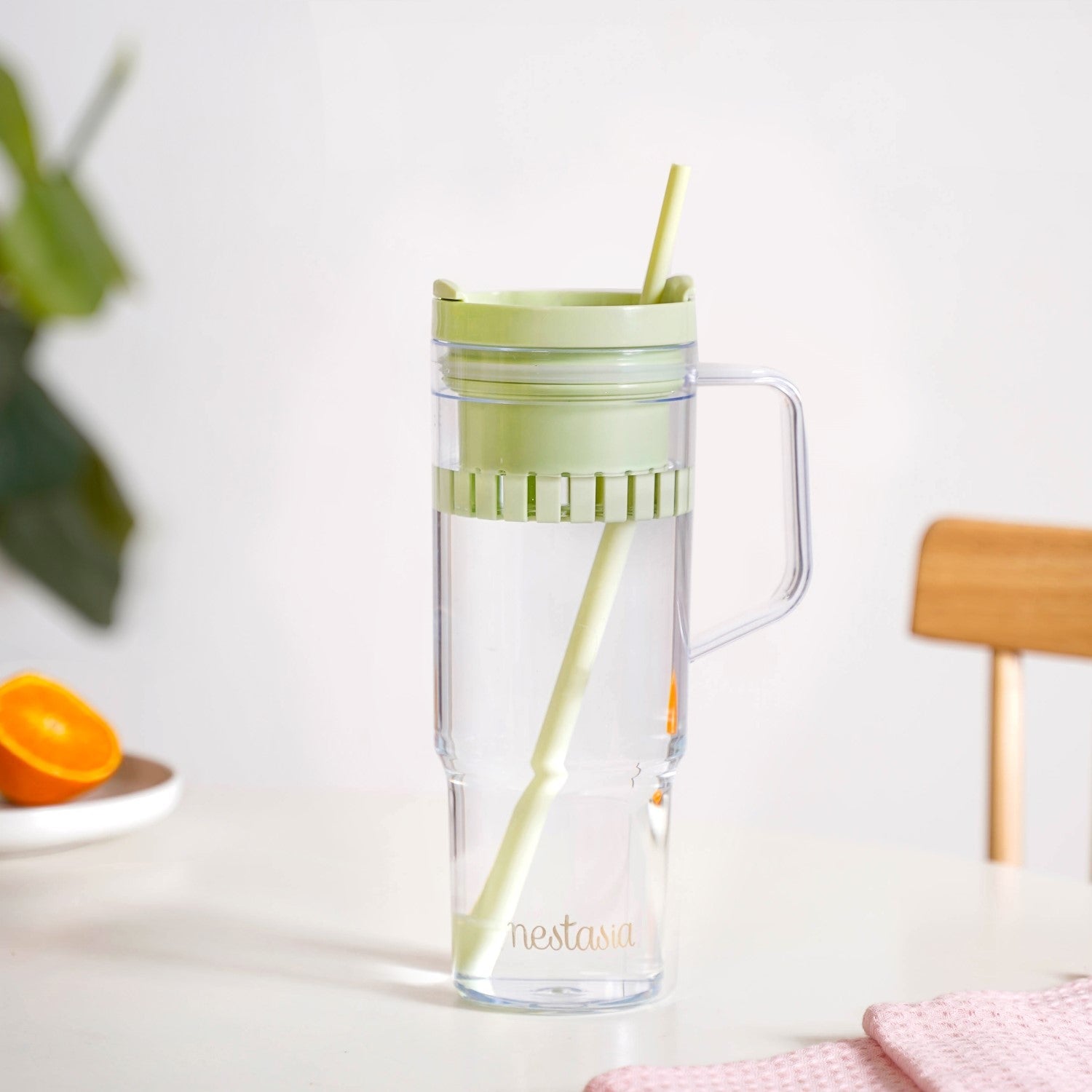 Nestasia Citrify Travel Sipper Bottle With Infuser Forest Mint 1300ml