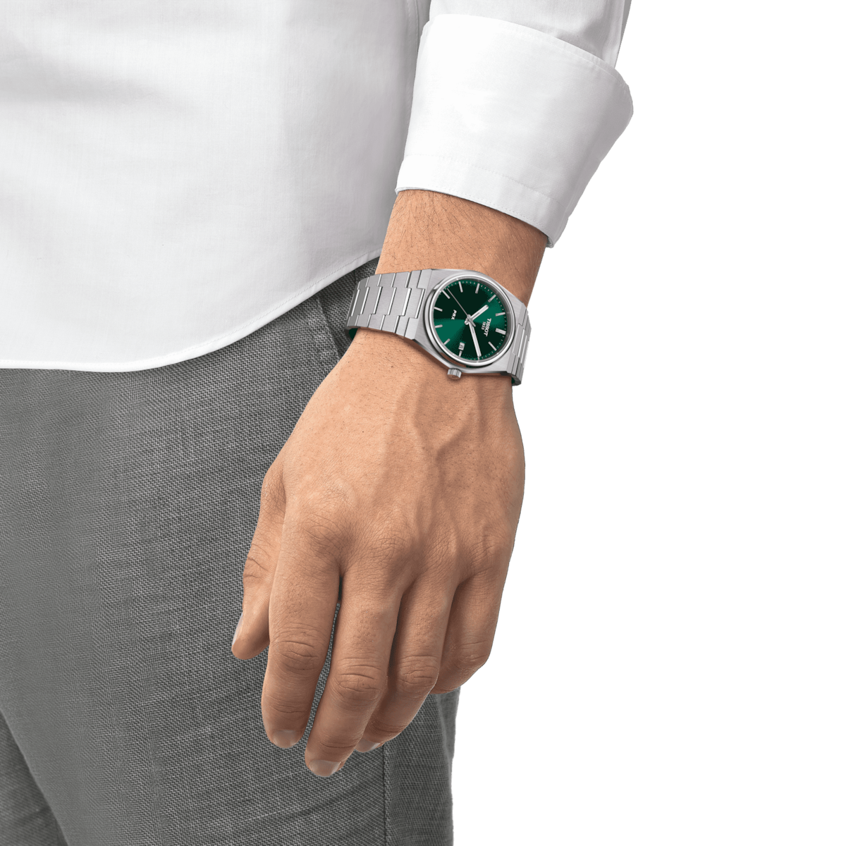 Tissot T-Classic Prx Green Dial Men 40mm T1374101109100 - view 2