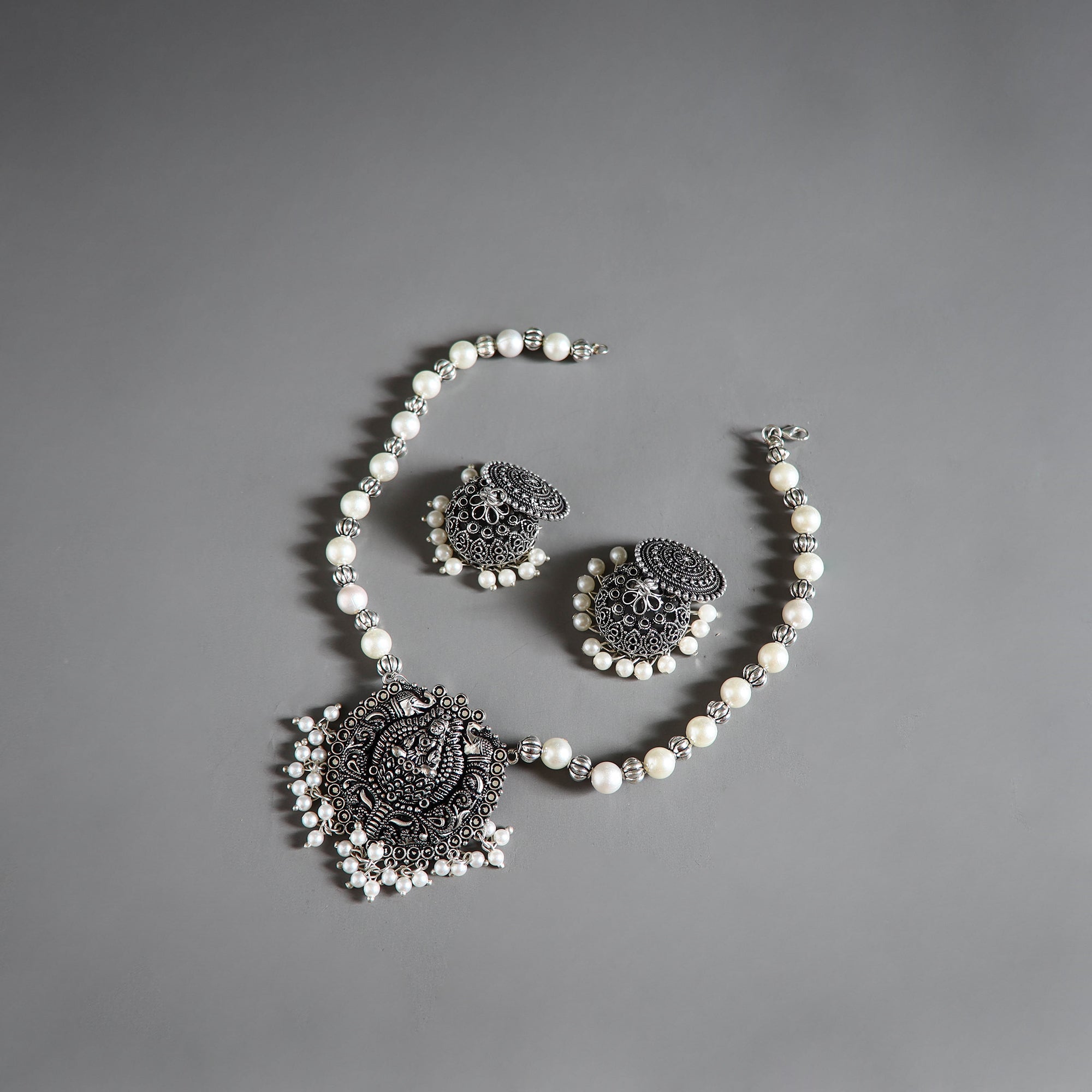 JALPARI German Silver Necklace Set 01 - view 2