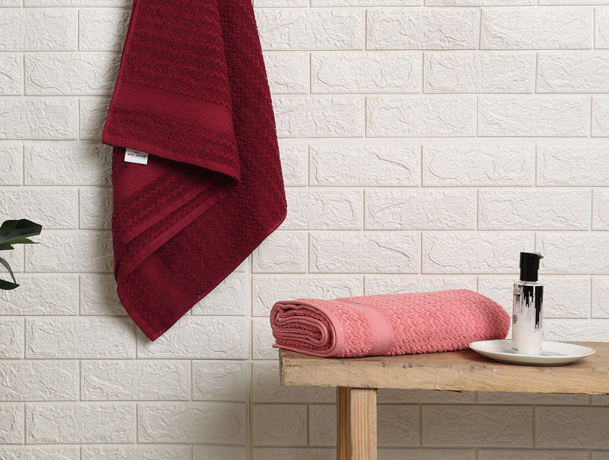 Spaces India Multi 2 Piece 100% Cotton Bath Towel Set - Adore By Welspun