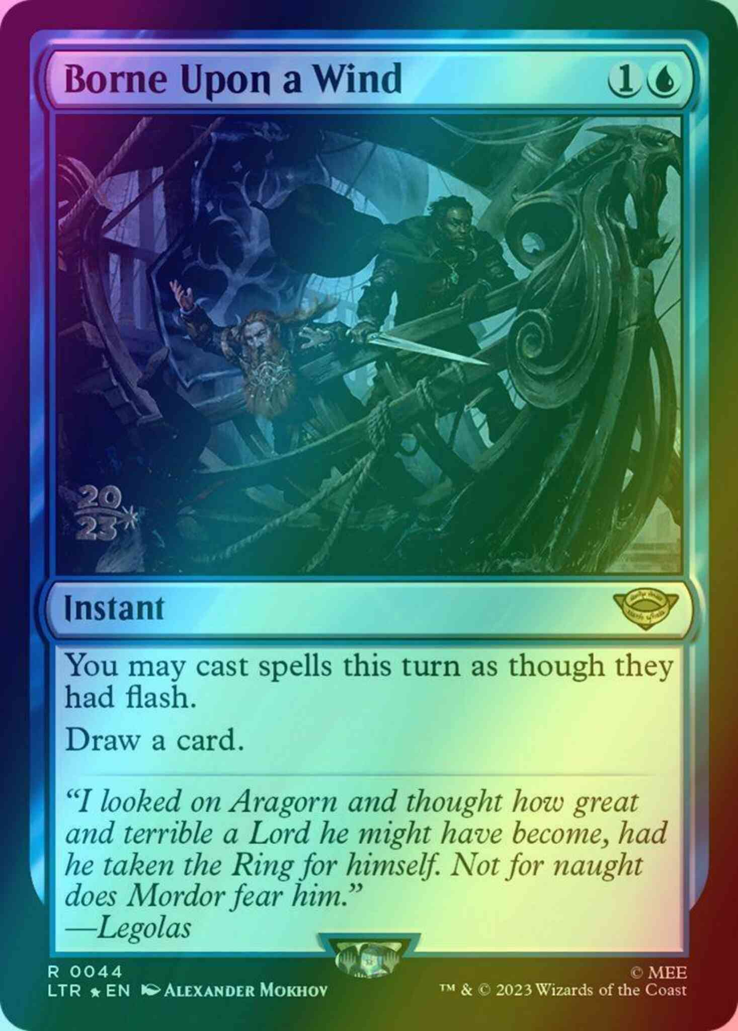 Magic Borne Upon a Wind [44s] [Prerelease] [The Lord of the Rings: Tales of Middle-earth: Promos] [Foil]