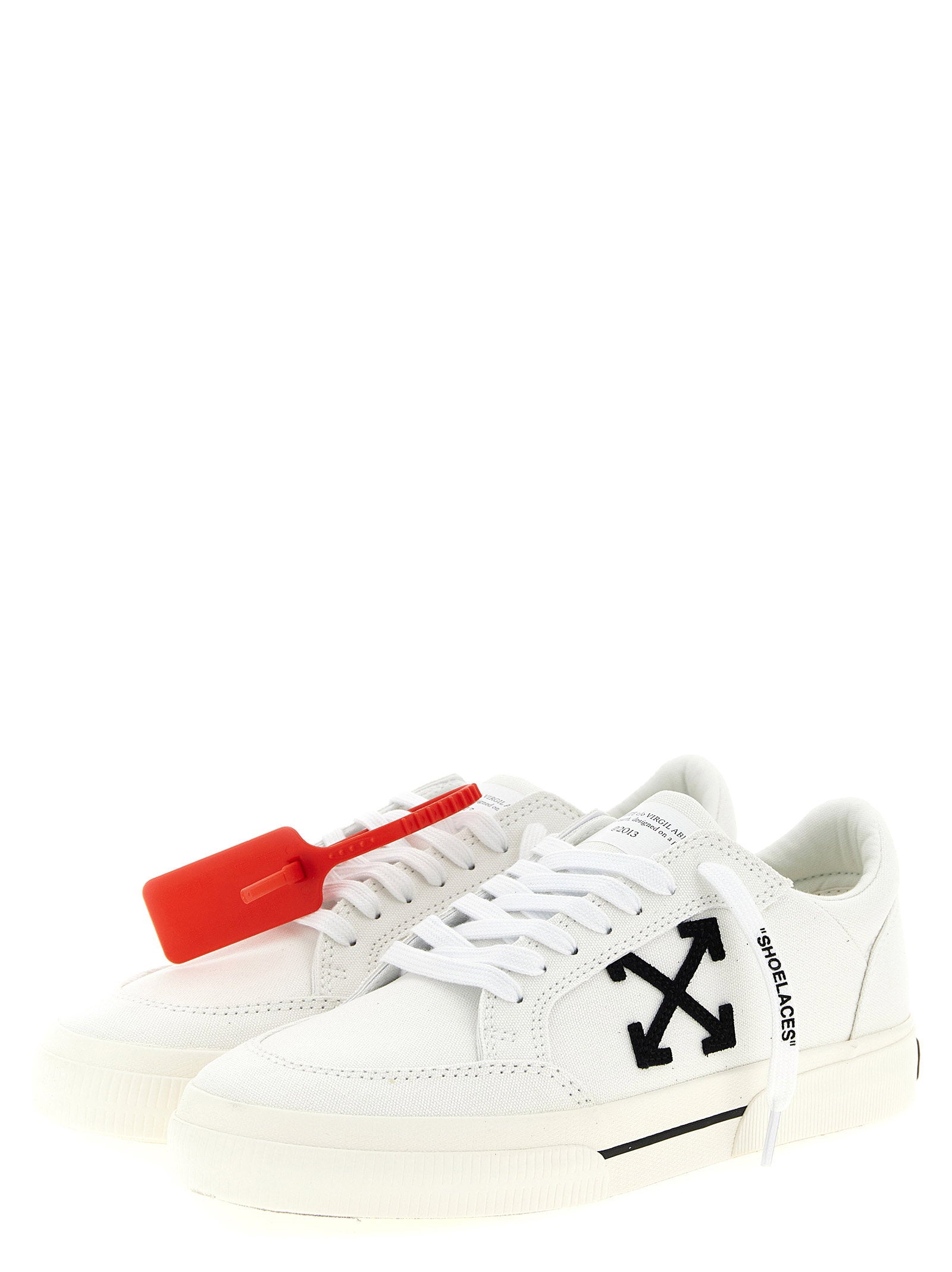 Off White Vulcanized Sneakers – 95% cotton 5% leather - view 2