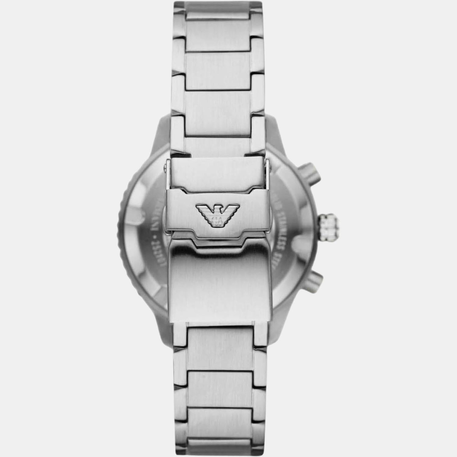 Emporio Armani Helios (World Explorer) Men Quartz Green Dial Chronograph Stainless Steel Watch AR11500 - view 3