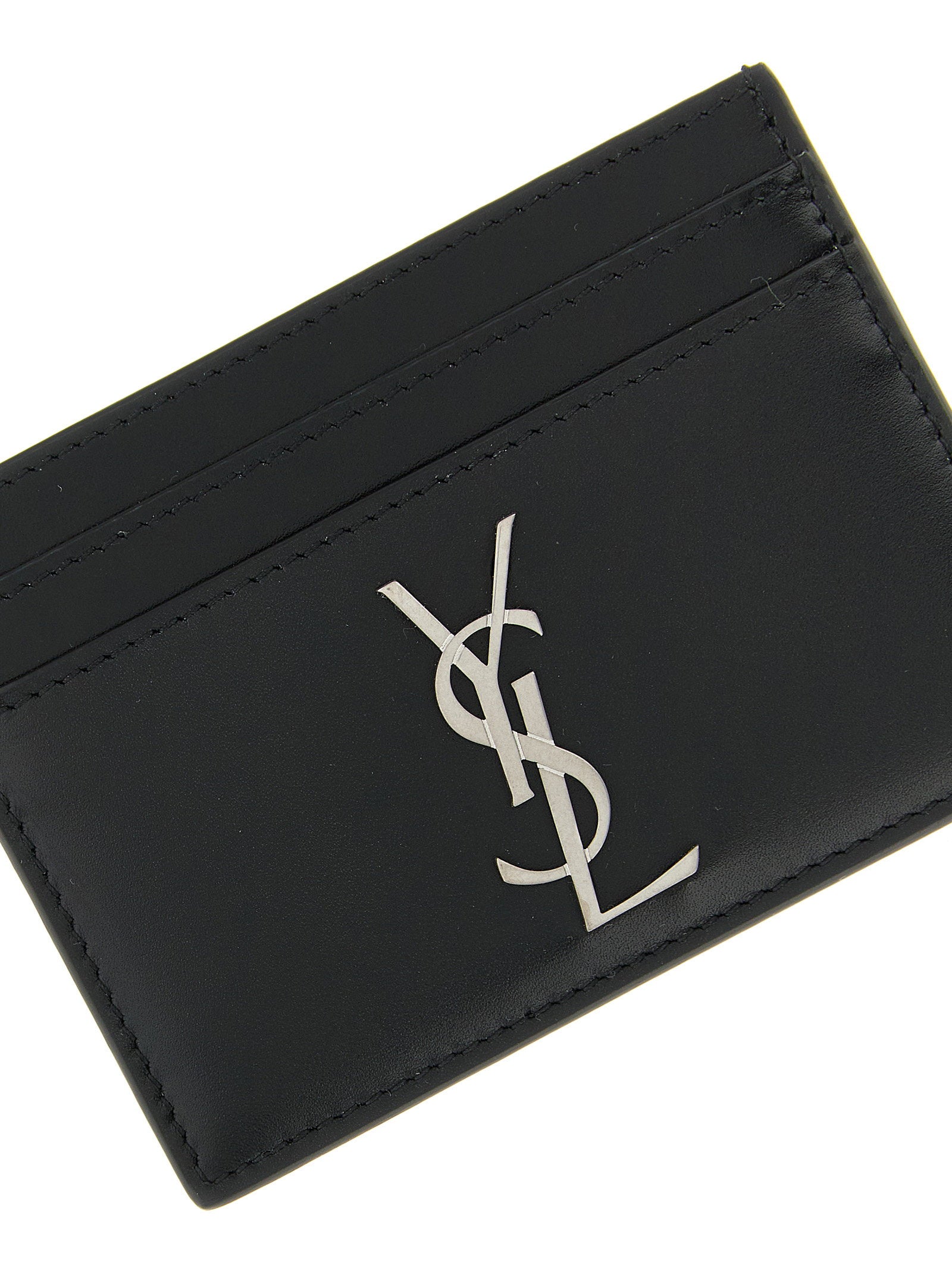 Saint Laurent Monogramme Card Holder – 100% calfskin leather - view 3