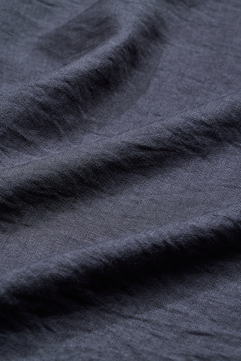 SNITCH Charcoal Grey Textured Slim Fit Kurta - view 9