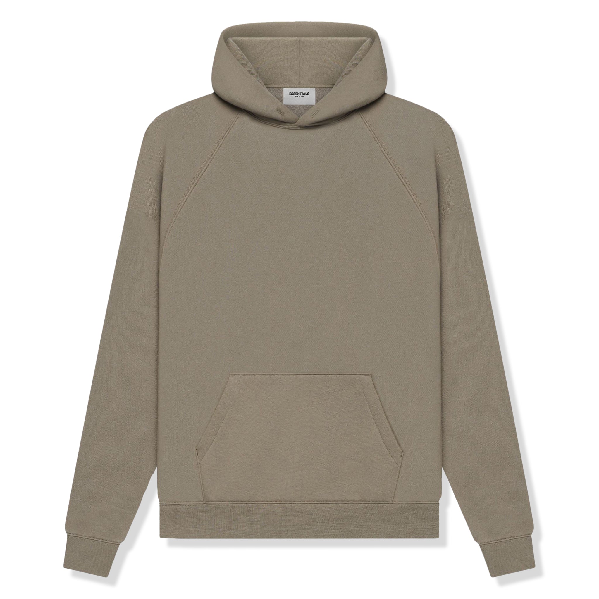 Fear Of God Essentials Reverse Logo Taupe Hoodie (SS21) - view 2