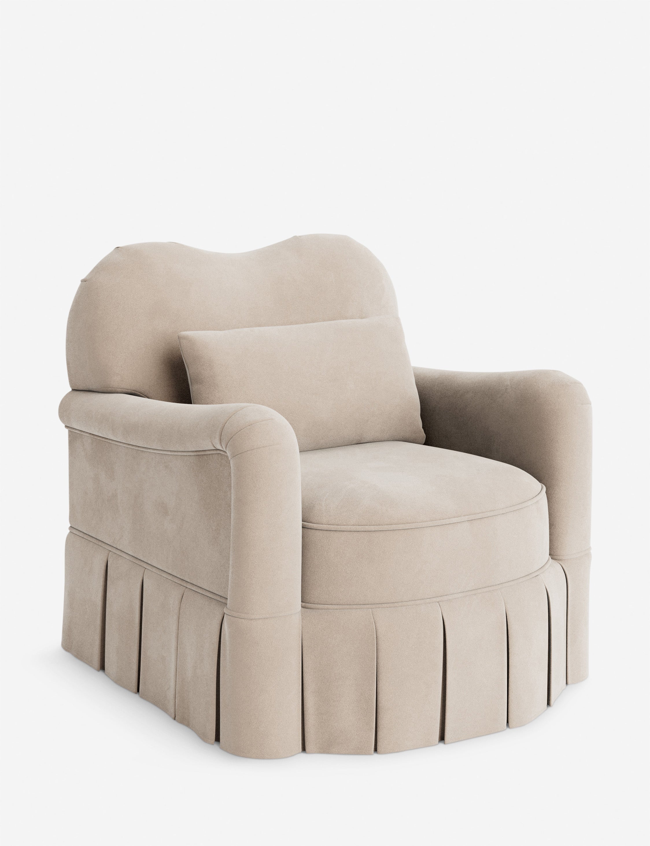 Lulu and Georgia Middleton Skirted Accent Chair by Ginny Macdonald - view 197