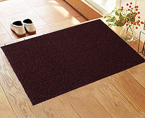 Kuber Industries Rubber Anti Slip 1 Piece Door Mat 24" x36'' (Maroon) - CTKTC039967