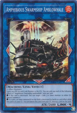 Yu-Gi-Oh! Amphibious Swarmship Amblowhale - RA04-EN077 - Super Rare - 1st Edition