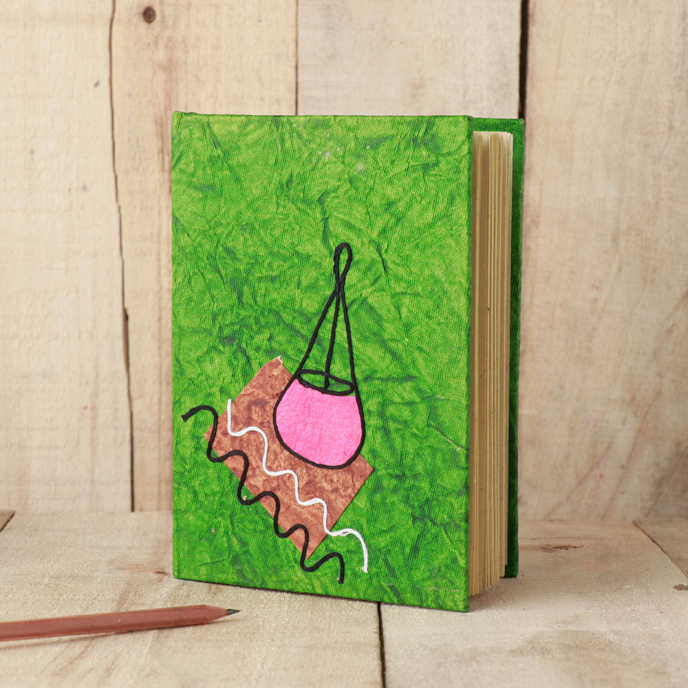 KHUSHBASH - HAPPY LOOM OF EAST Bengal Handmade Paper Notebook (7.5 x 5 in)