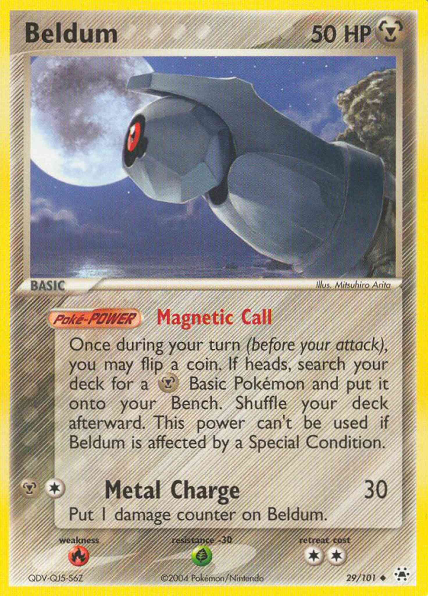 Uncommon ex5-29 reverse – Pokémon Beldum - 29/101 - Uncommon [ex5-29] [Reverse Holo]