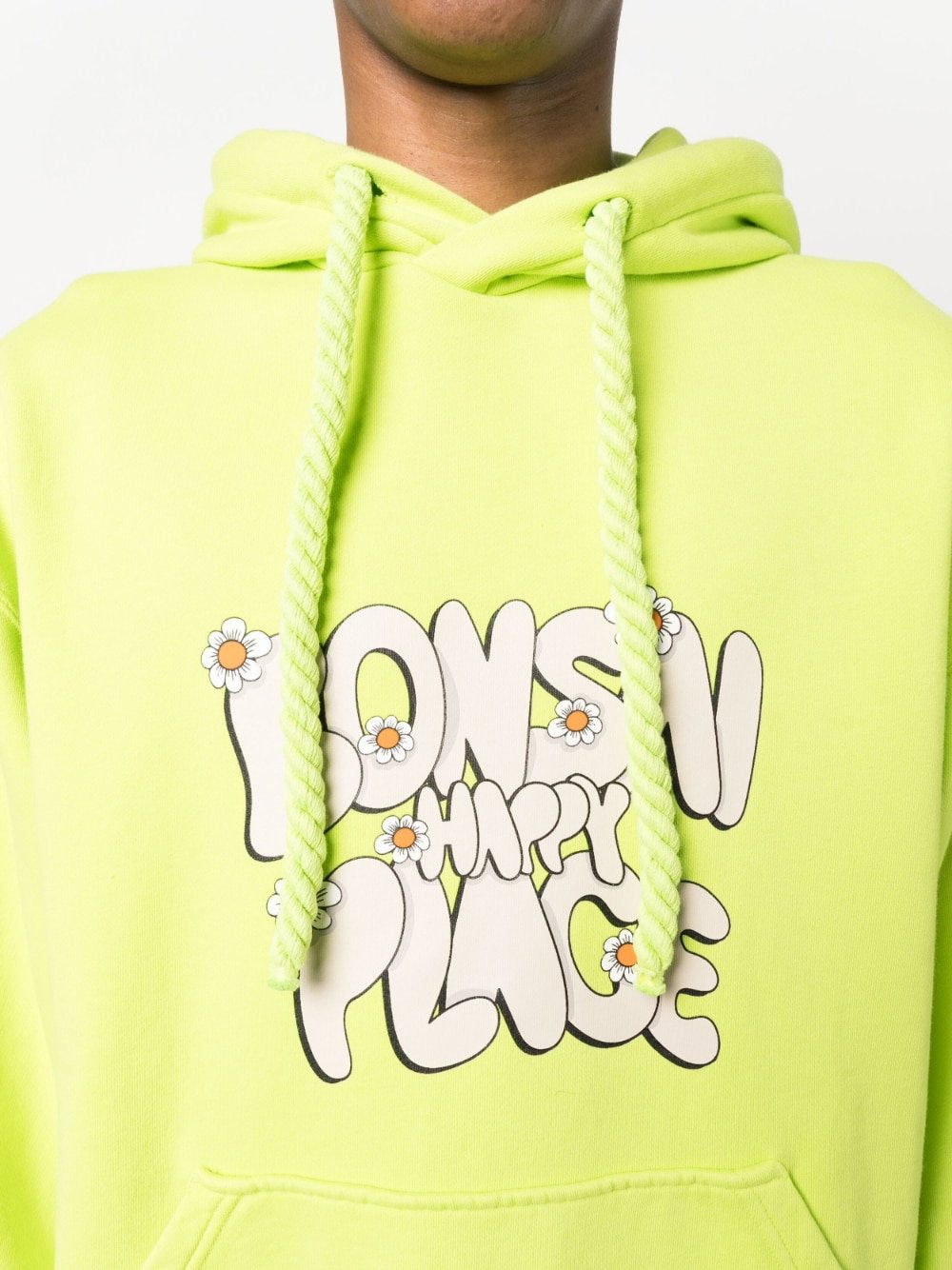Bonsai Printed cotton hoodie – Cotton 100% - view 4