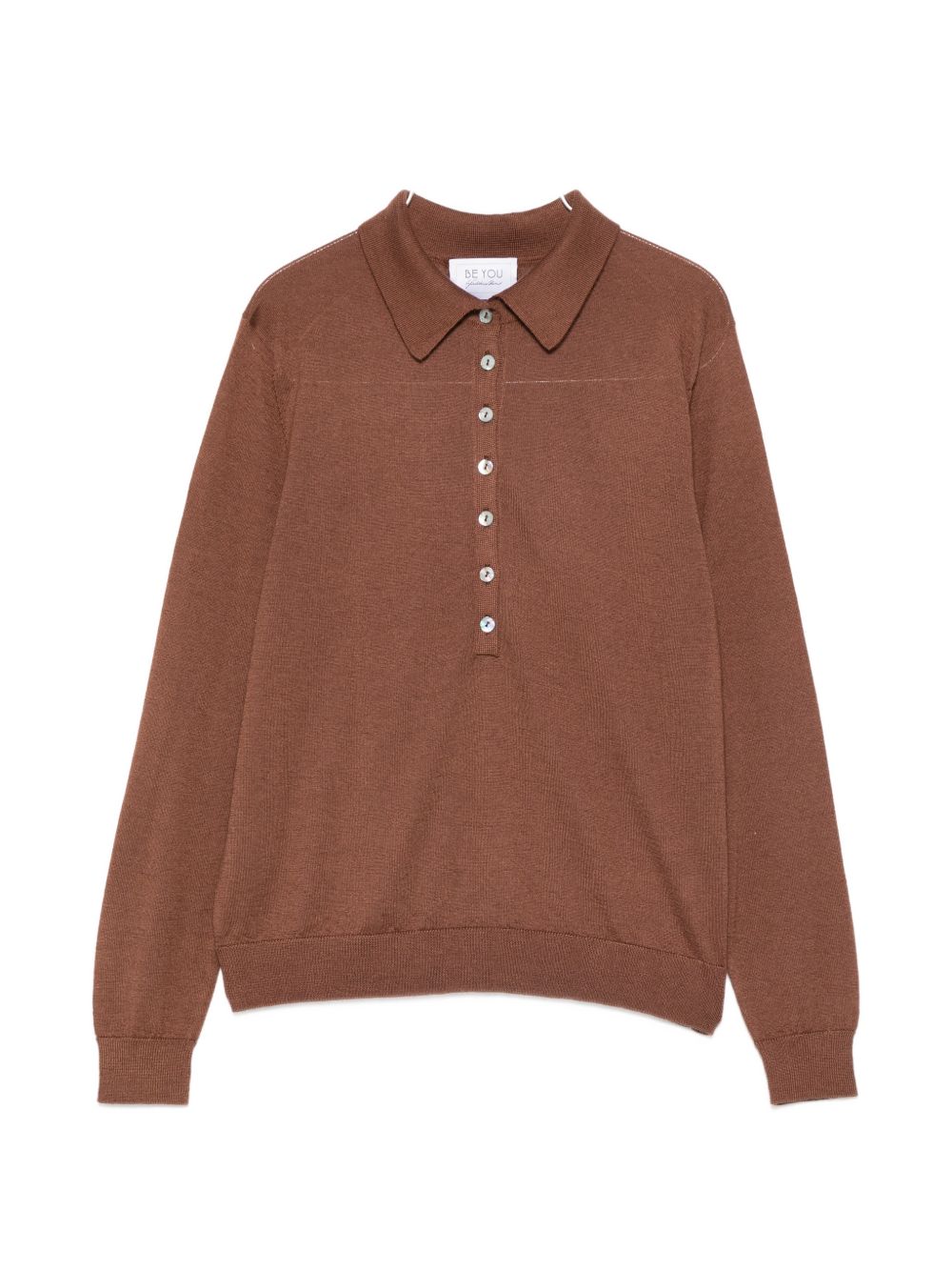 Beyou Cashmere and silk polo sweater – Cashmere 55%, Silk 45%