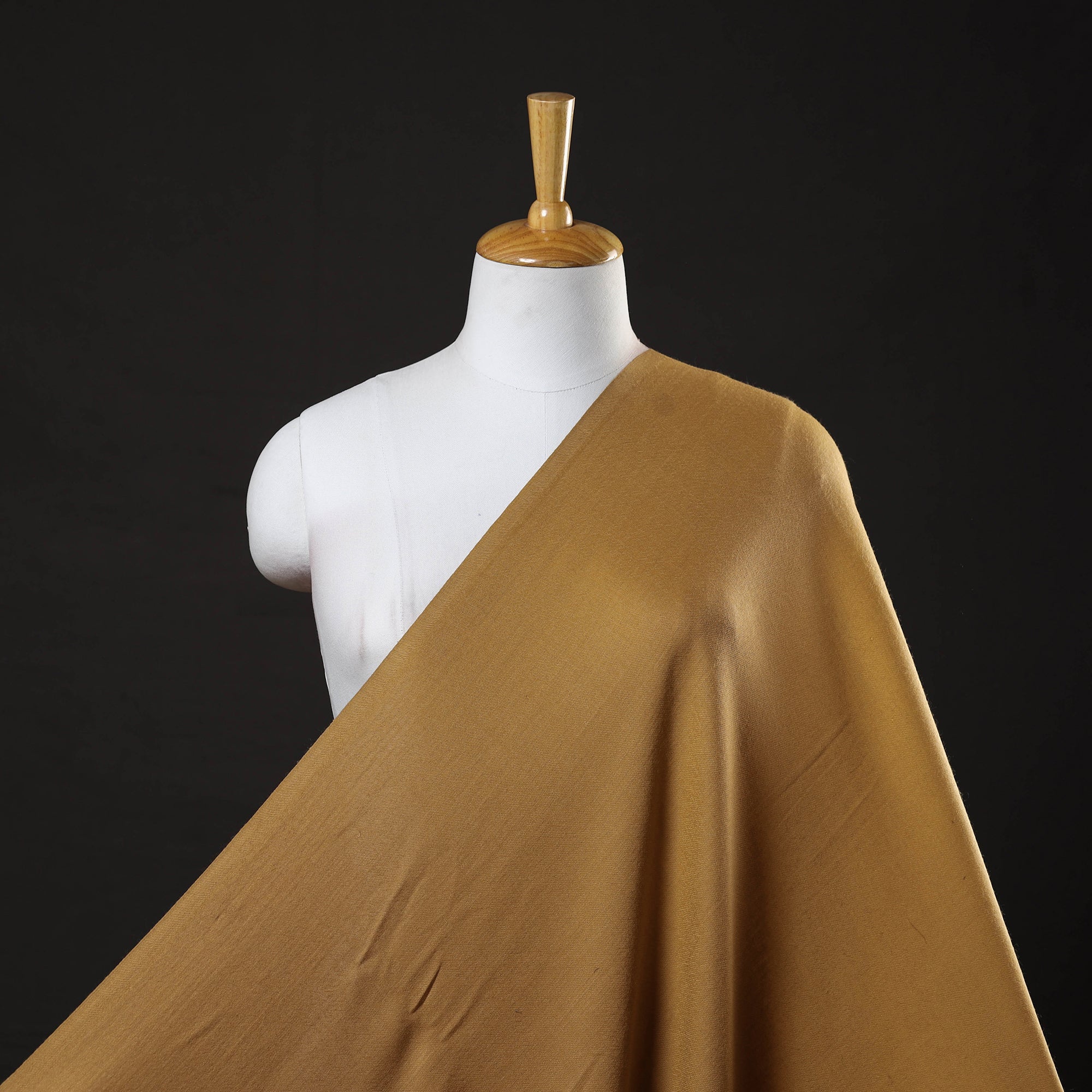 ITOKRI CRAFTS INITIATIVE Brown - Plain Merino Wool Fabric 05 - view 2