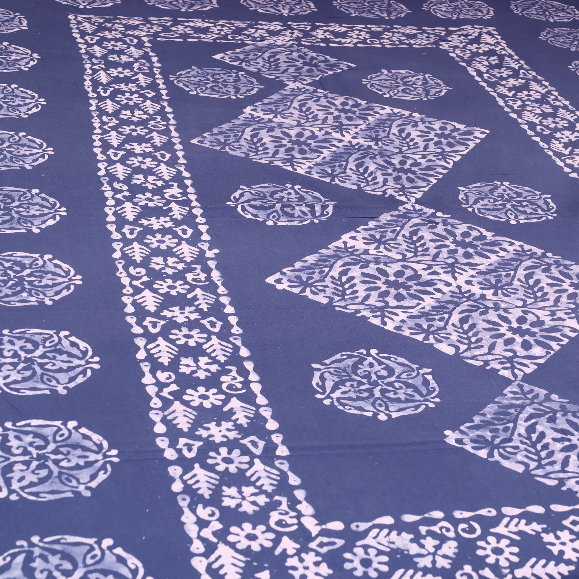 BATIK BY MD. SHARIFF Blue - Cotton Hand Batik Print Single Bedsheet (91 x 57 ) 09 - view 2