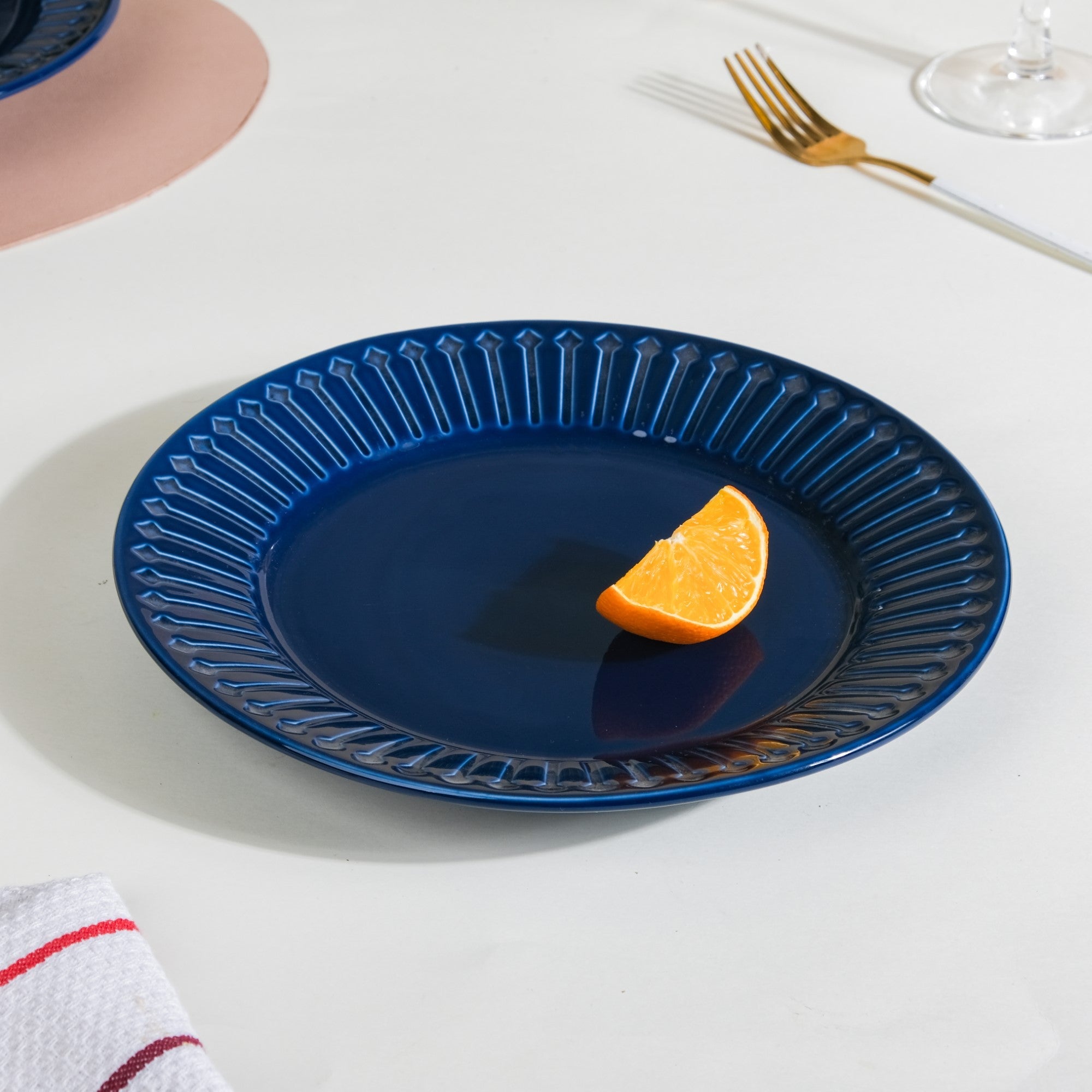 Nestasia Royal Pasta Plate Blue 9 Inch