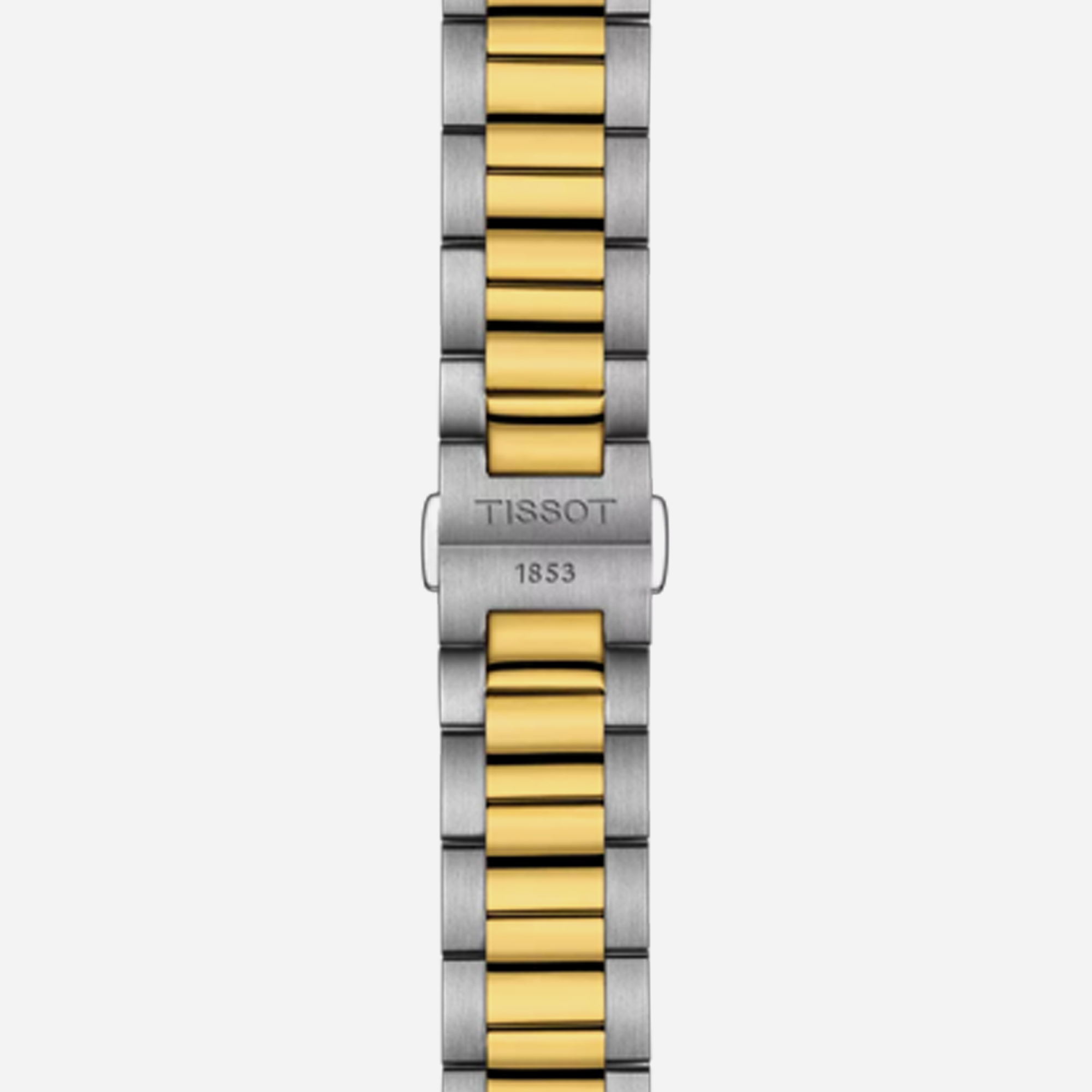 Tissot PR 100 Quartz Blue Dial 40mm Two-Tone Yellow Gold PVD Stainless Steel Bracelet Watch - view 3