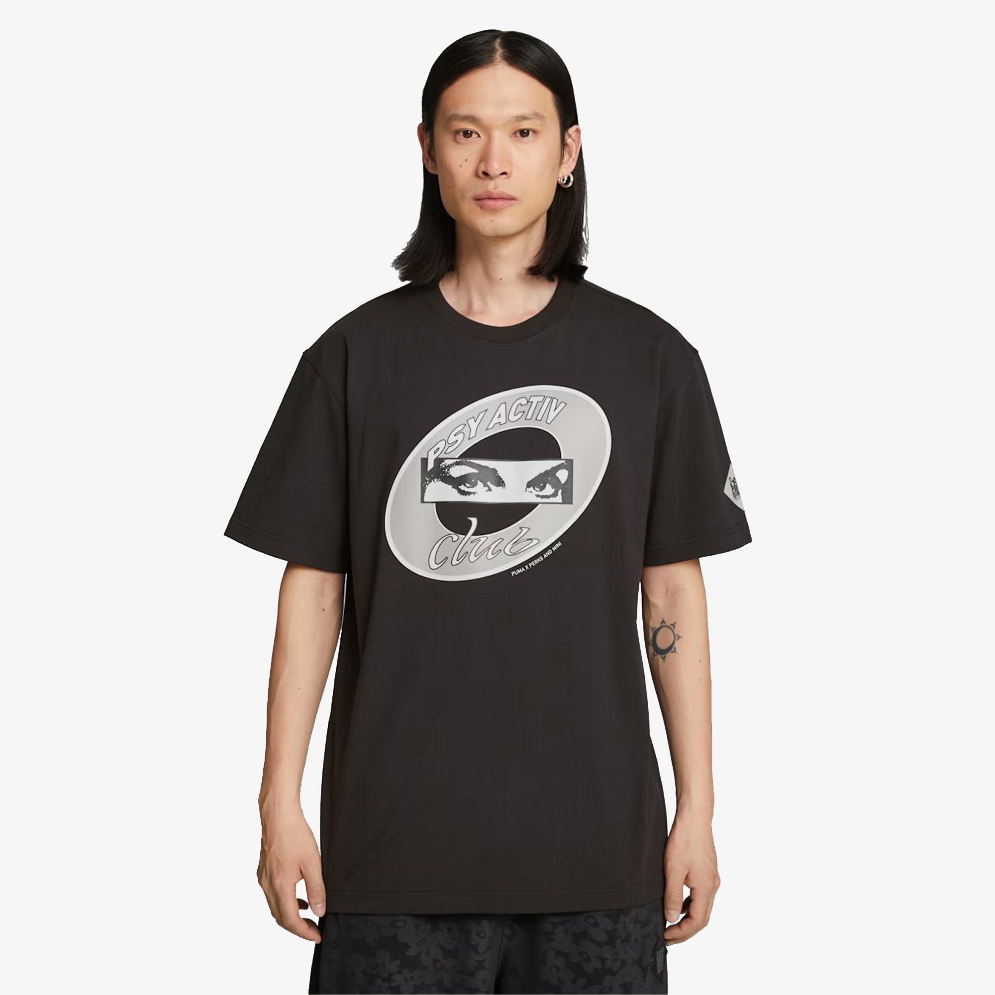 Puma | PERKS AND MINI GRAPHIC TEE { BLACK - view 4