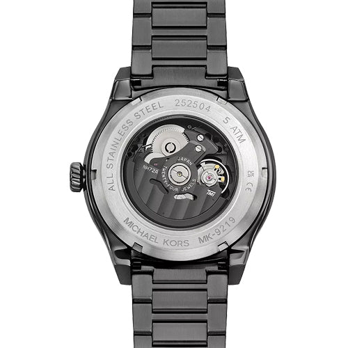 Michael Kors Oversized Panorama Black Skeleton Dial Men 44mm MK9219 - view 3