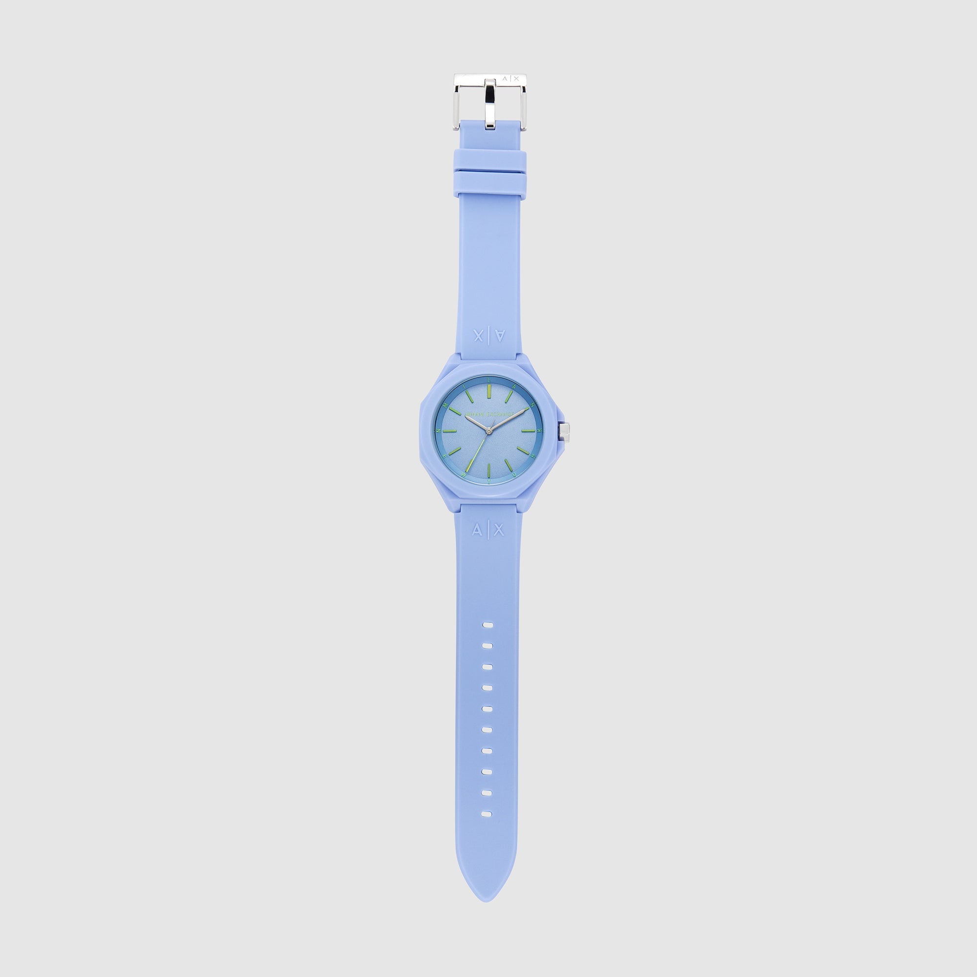 Armani Exchange Andrea Women Quartz Blue Dial Analog Silicone Watch AX4611 - view 6