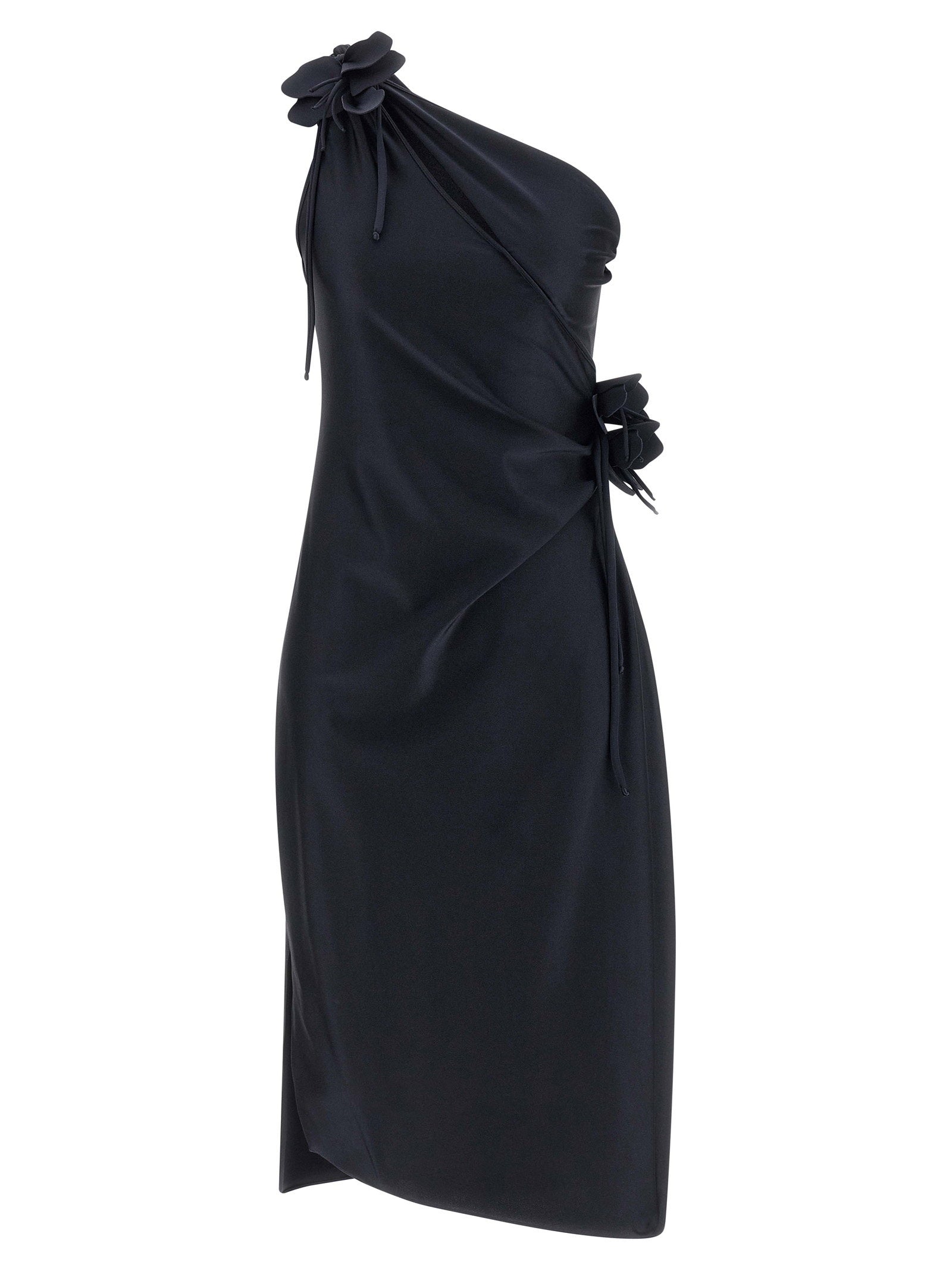Coperni Asymmetric Mini Flower Dress
