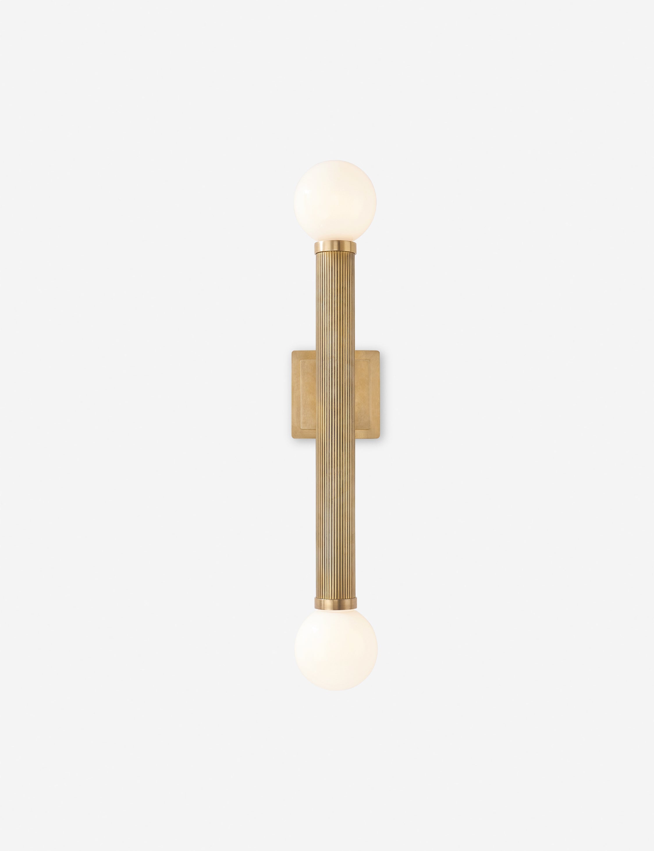 Lulu and Georgia Logi Double Sconce – Brass - view 3