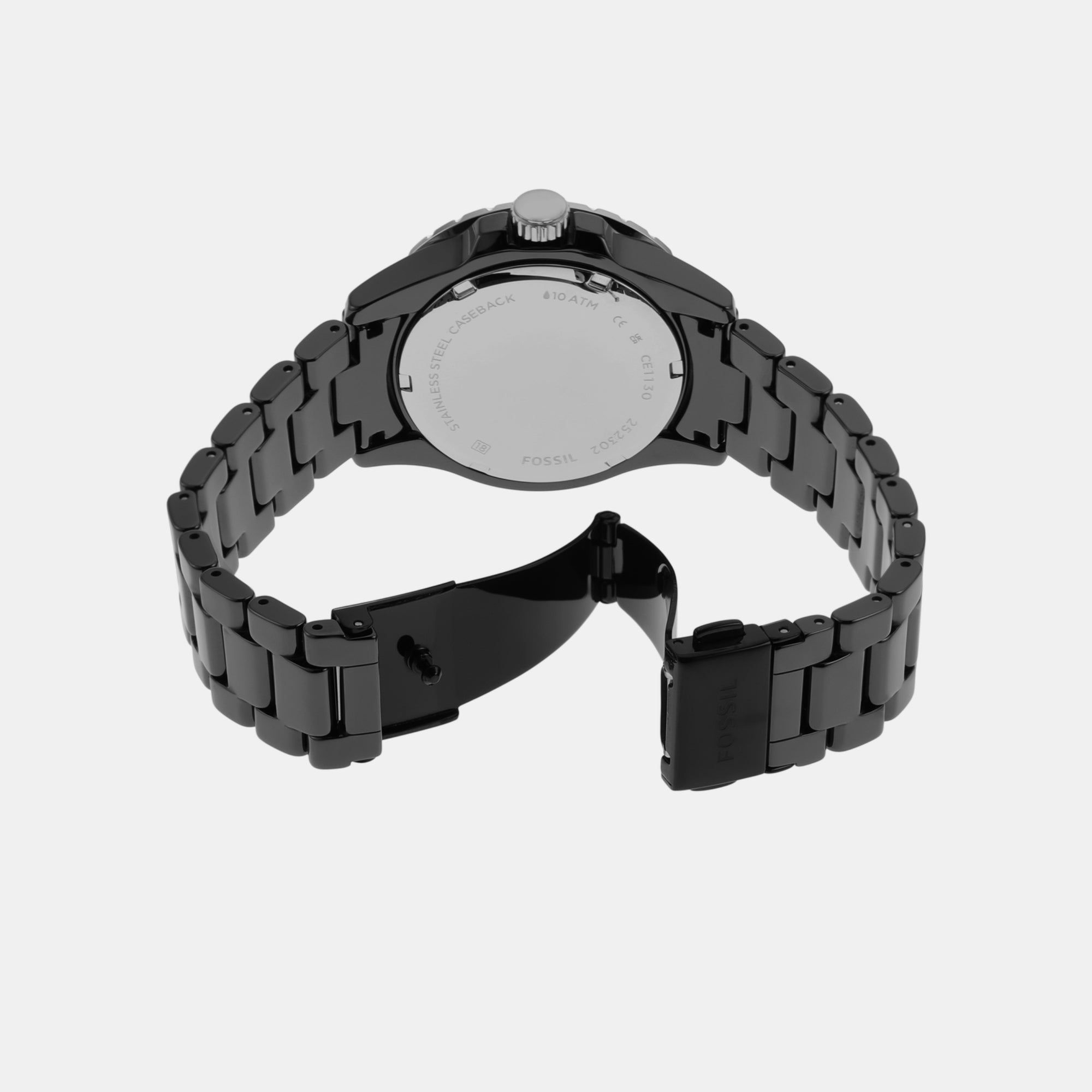 Fossil Fb-01 Women Quartz Black Dial Analog Ceramic Watch CE1130 - view 2