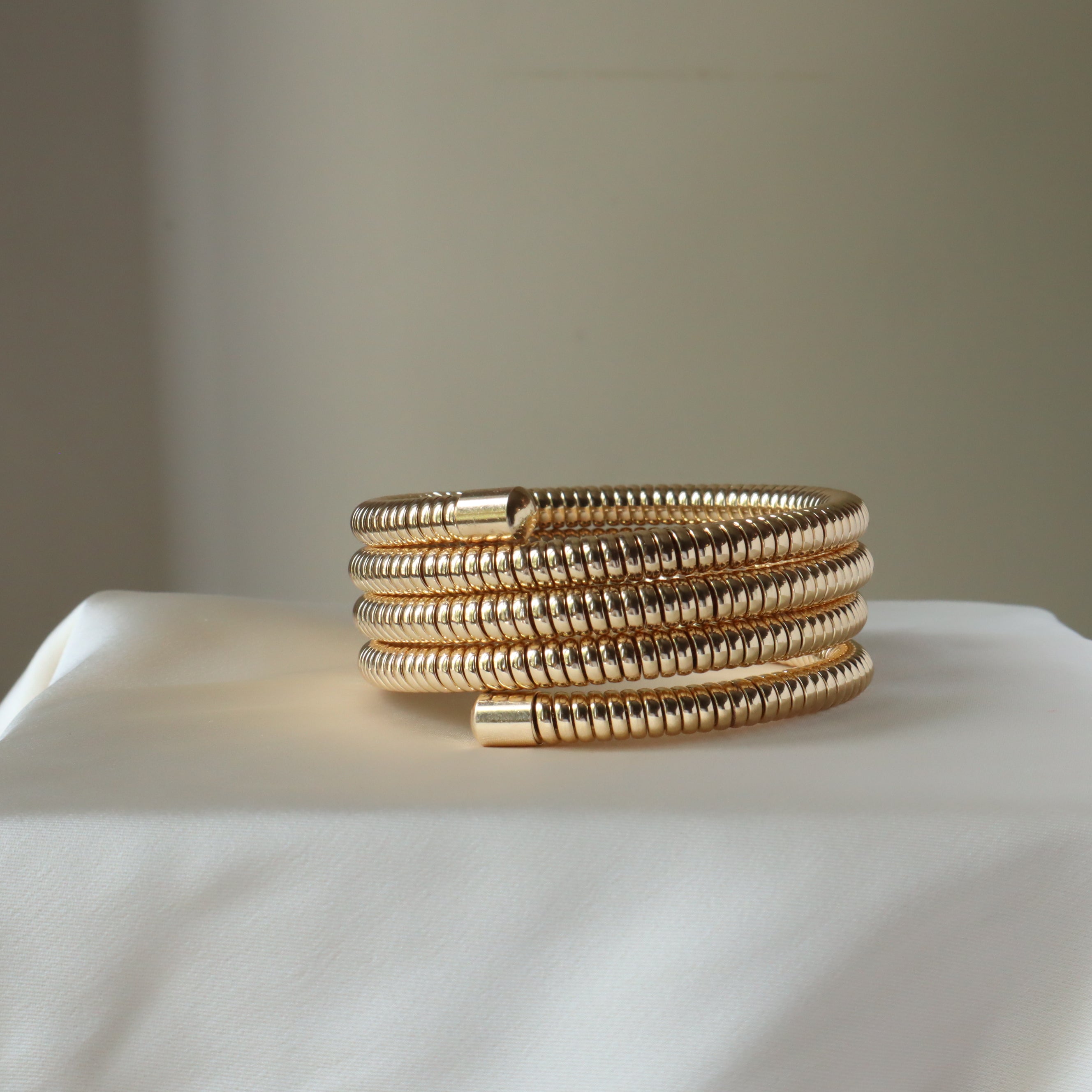 Ash Designs Big Spiral 18K Gold Plated Bangle