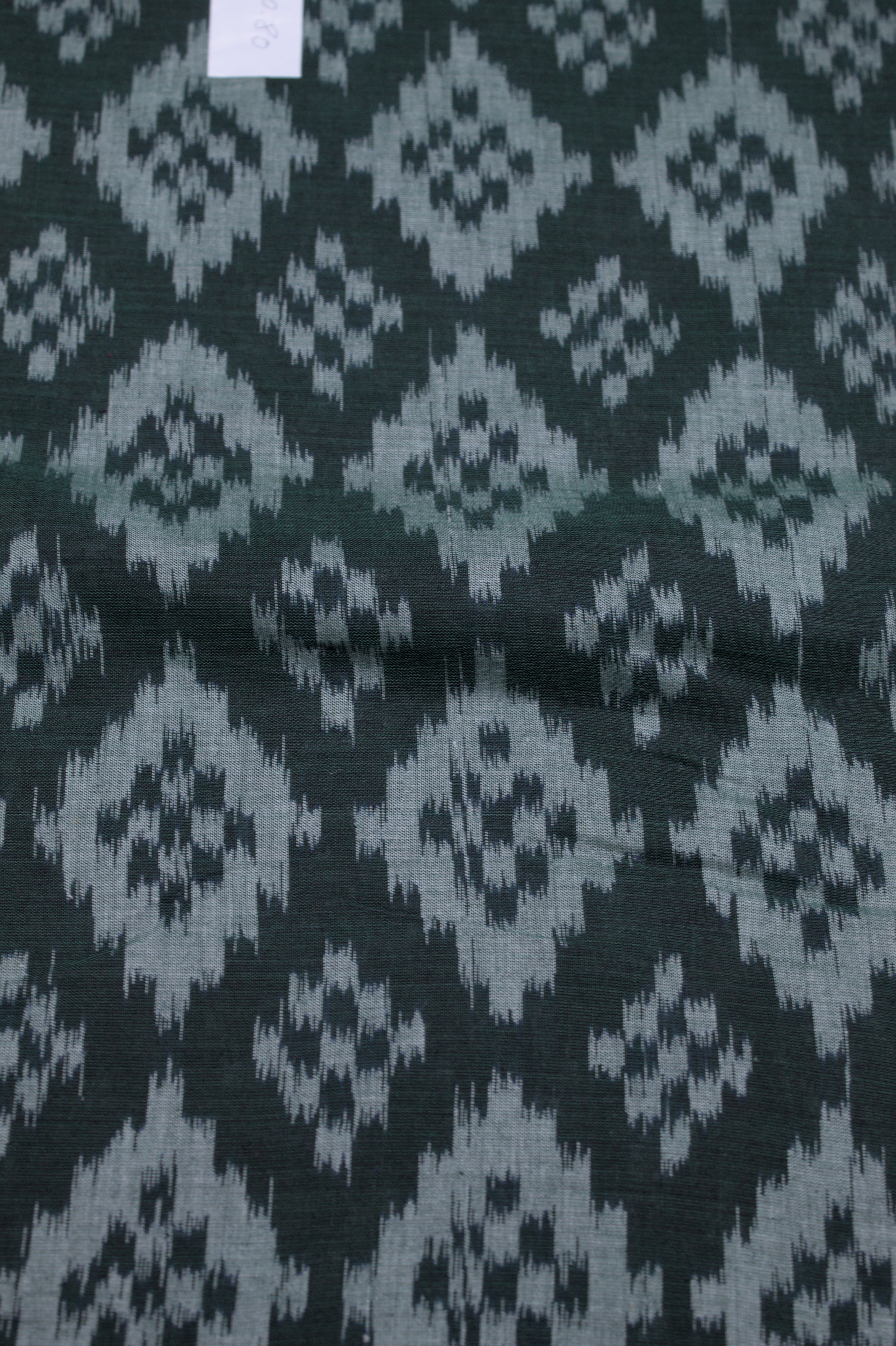 IndianVillèz Green Pasapali Sambalpuri Ikat Cotton Fabric - view 2