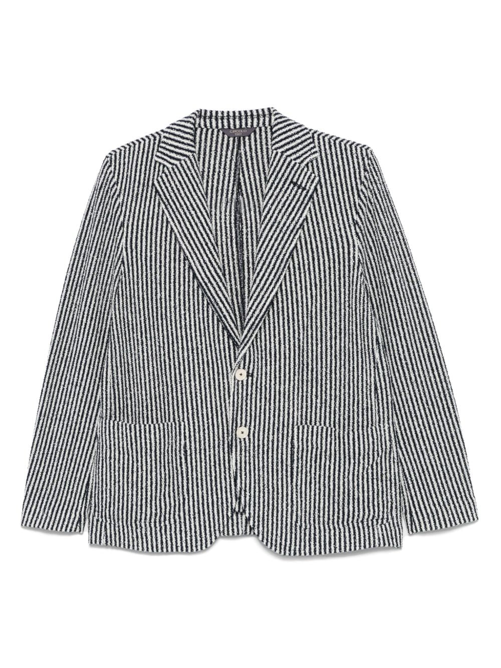 Circolo 1901 Striped cotton jacket – Cotton 75% Polyester 25%