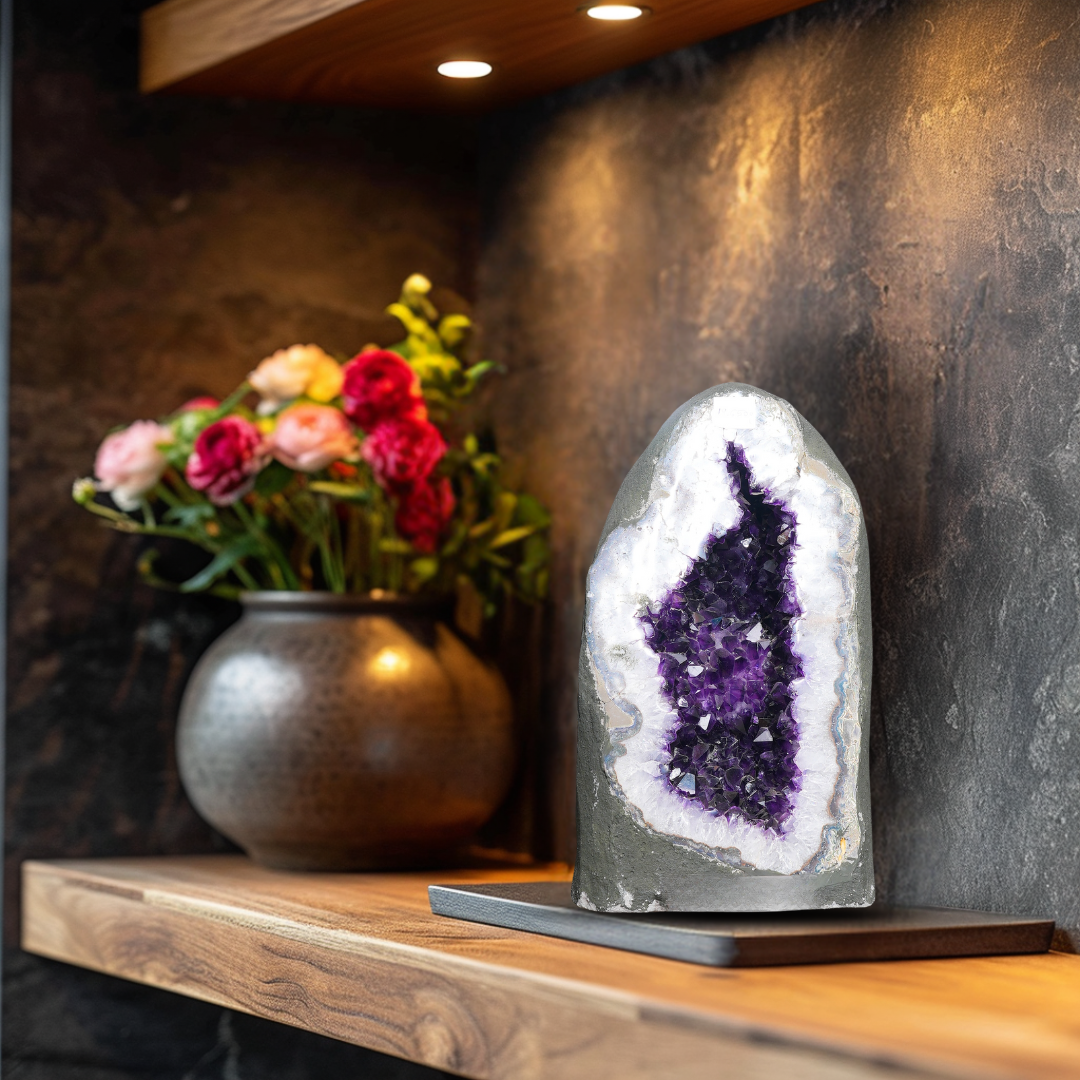 Gemsmantra Amethyst Cluster Geode - view 2