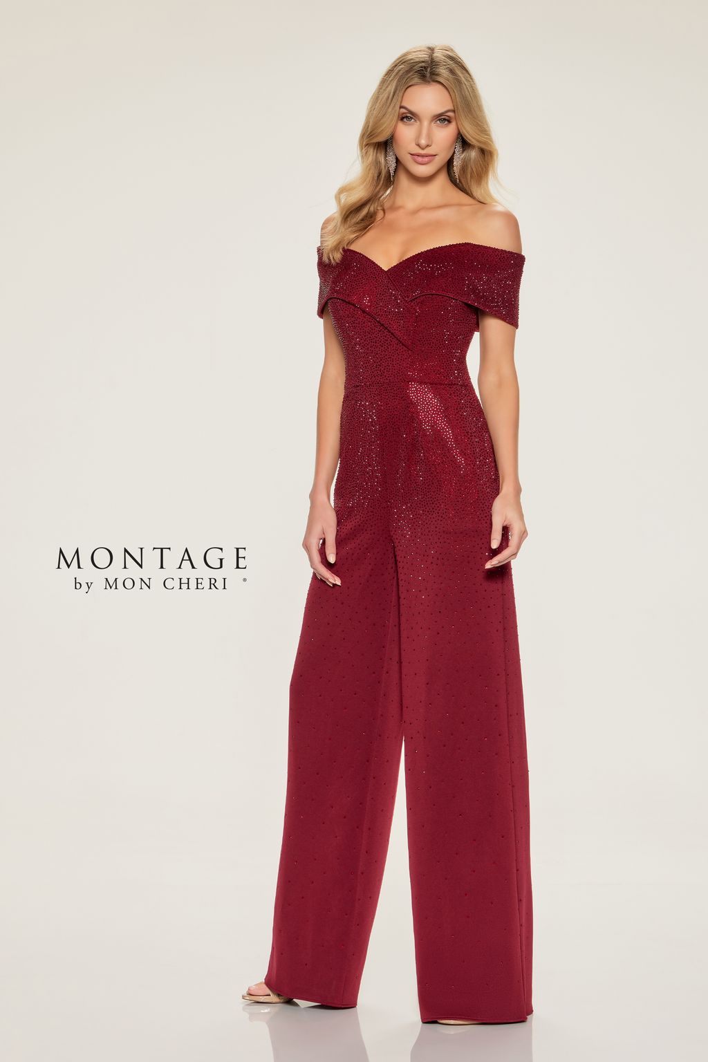 Montage M850 Long Wide Leg Evening Formal Jumpsuit - view 2