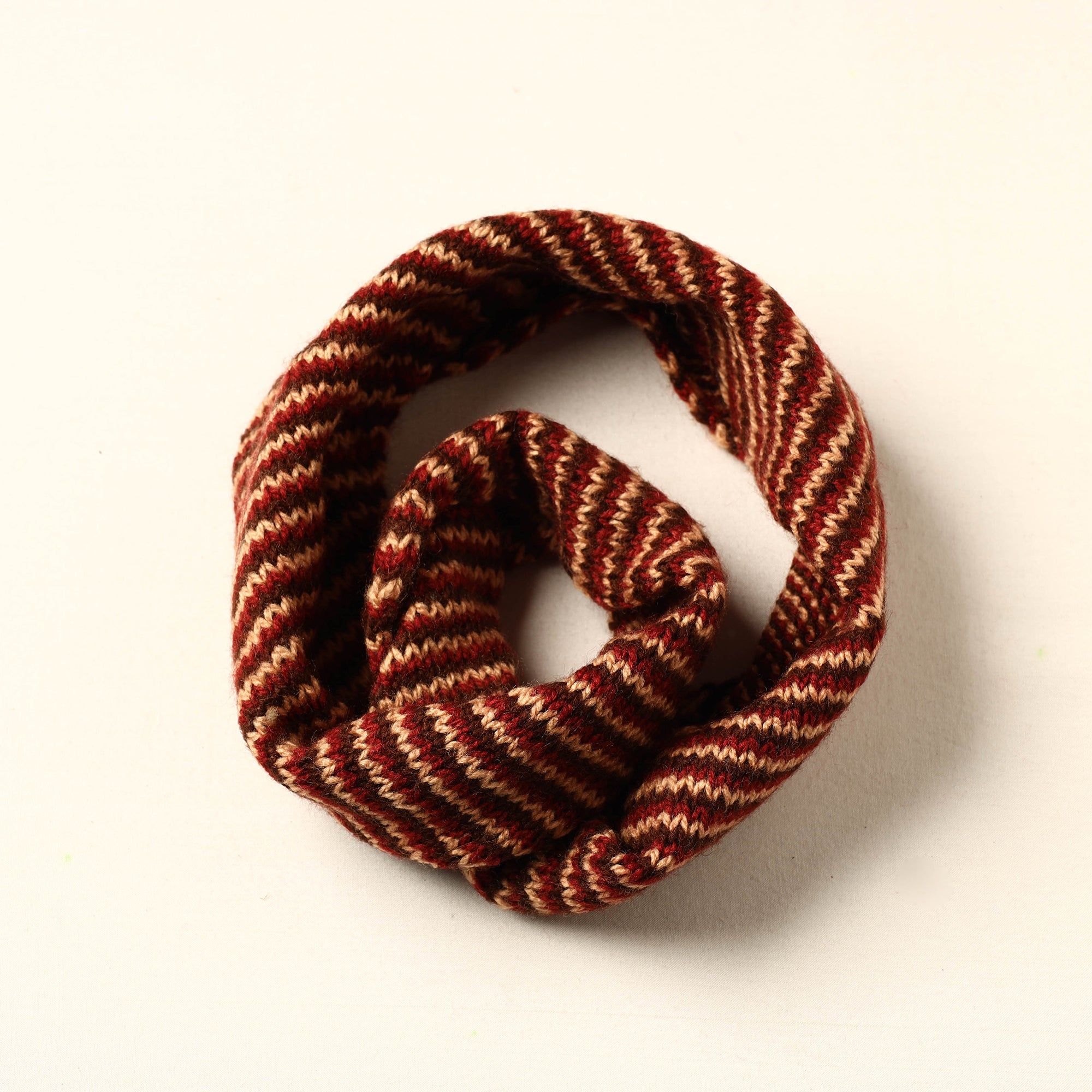 KILMORA Brown - Kumaun Hand Knitted Woolen Neck Warmer