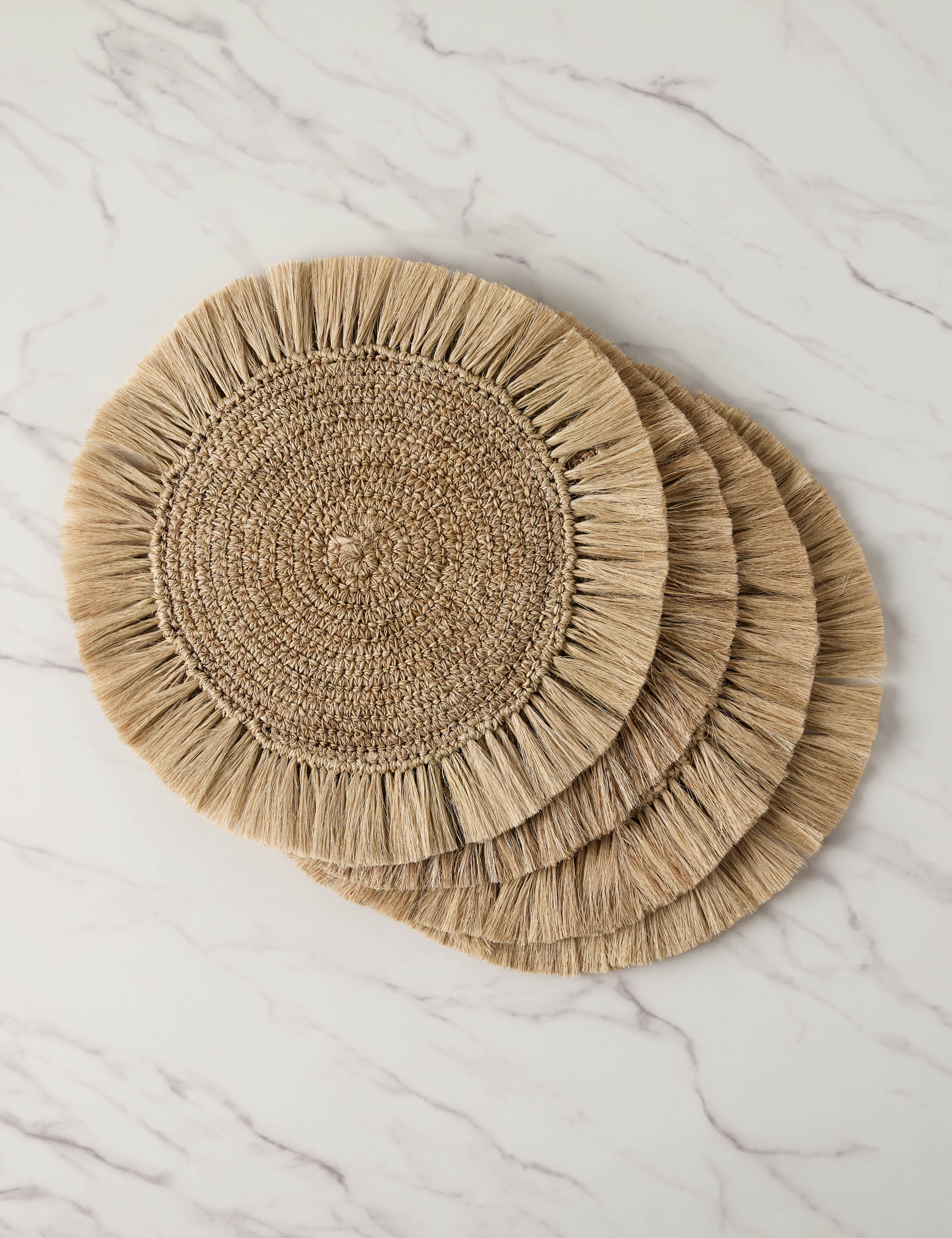 Lulu and Georgia Fique Fringe Placemat (Set of 4) by Tallo de Olivo